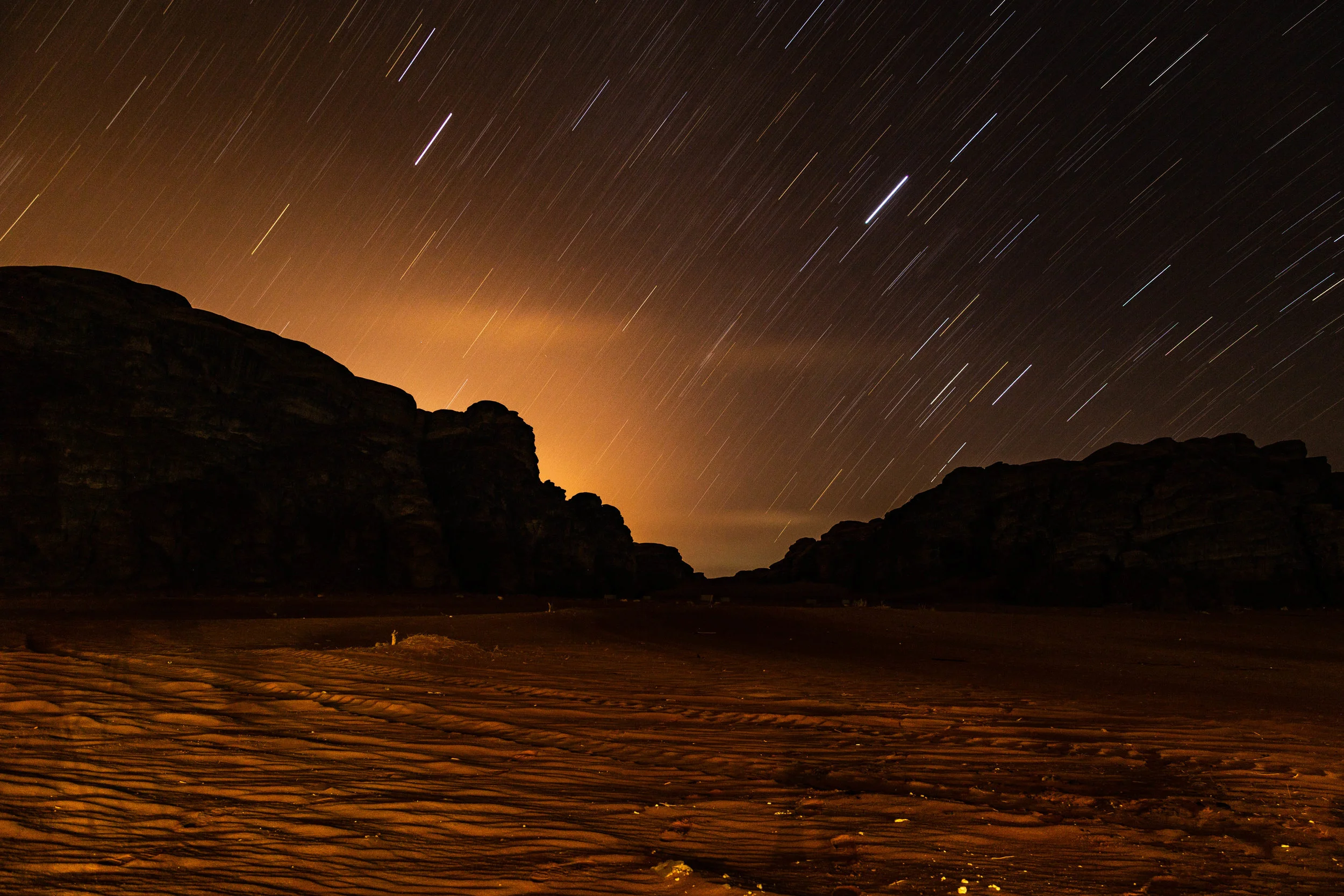 Wadi Rum star trails