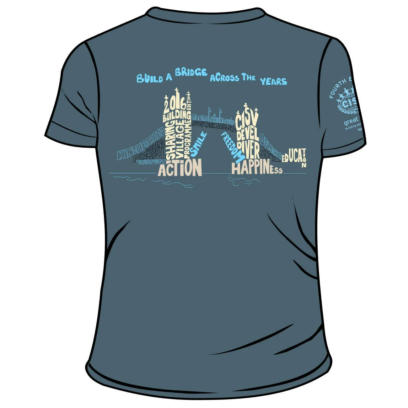 2016 “Building a bridge across the years” T-Shirt