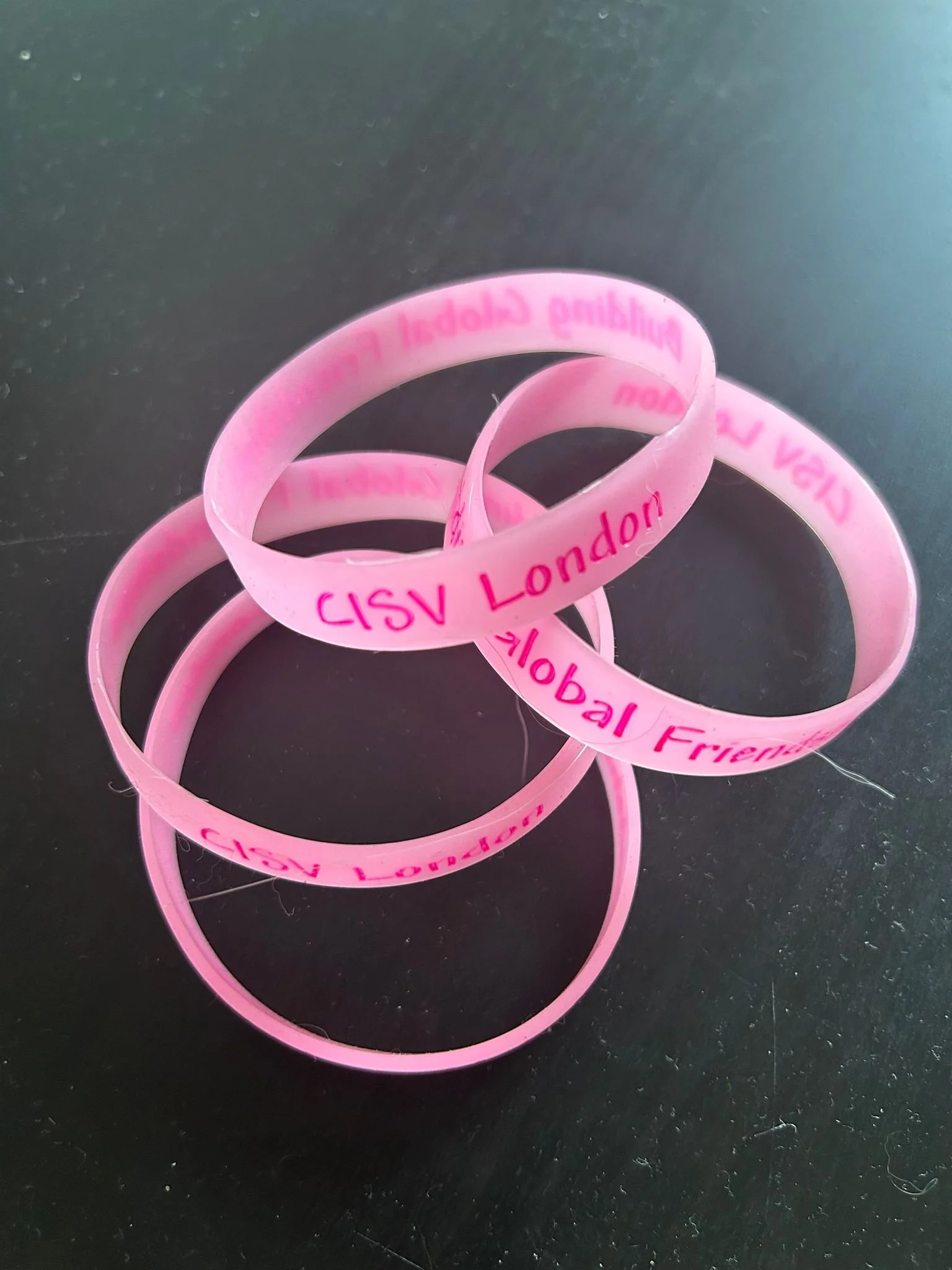 CISV Silicone Wristband “Building Global Friendship” (5 pack)