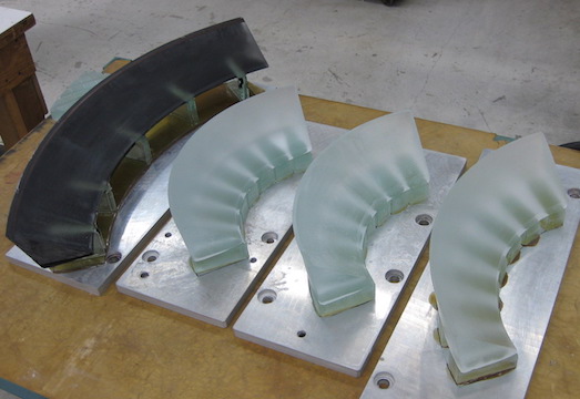 Diamon Head blanks mounted for maching