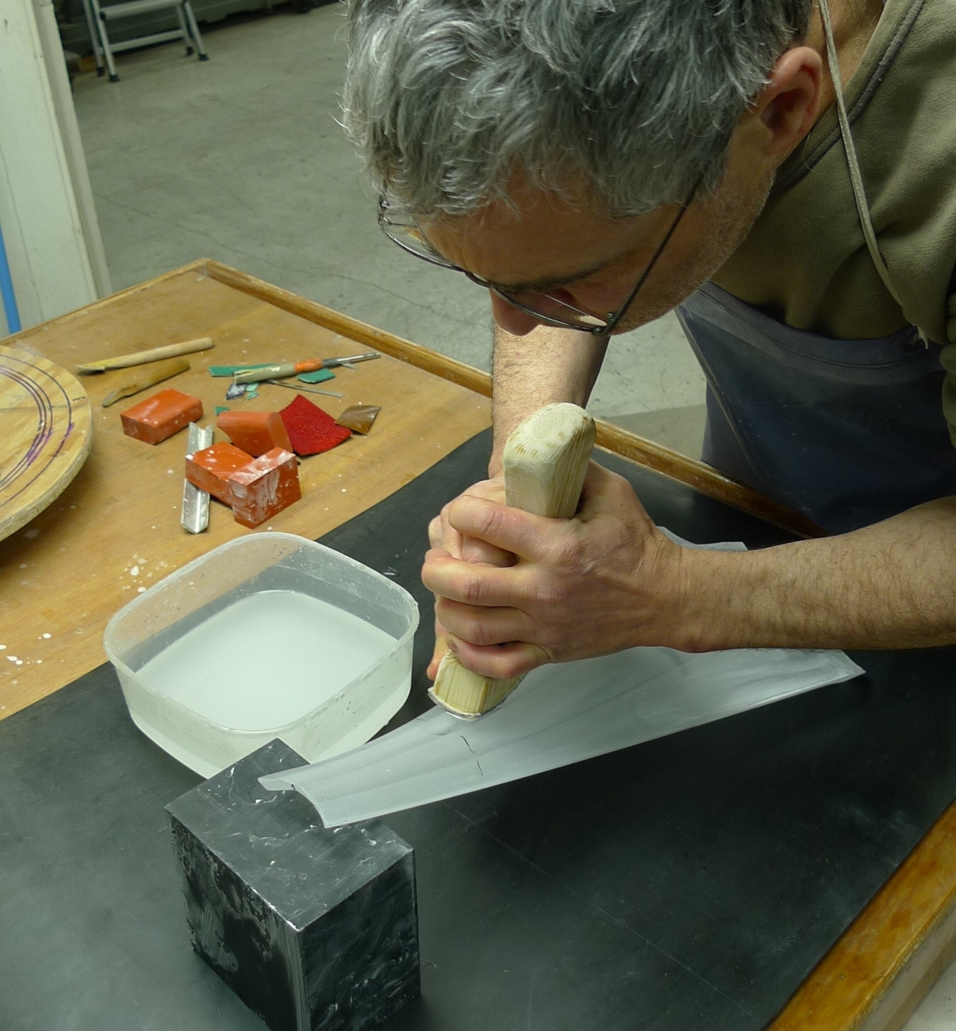 Hand finishing finial casting 