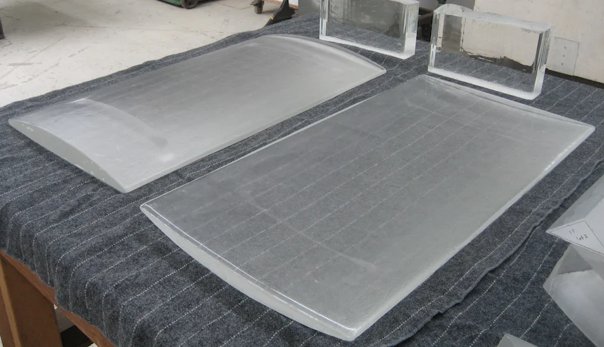 Two finished flat casting blanks