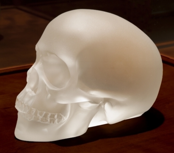 Finished casting ("Crystal Scull" Sherrie Levine)