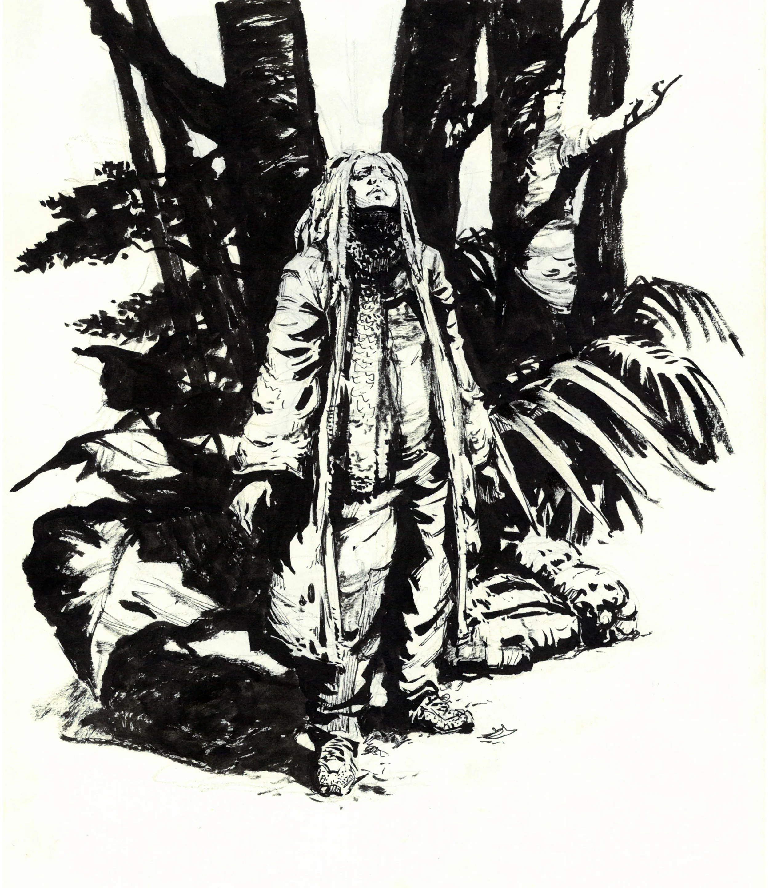 Clearing $400 8.27 x 11.69 inches, ink on paper