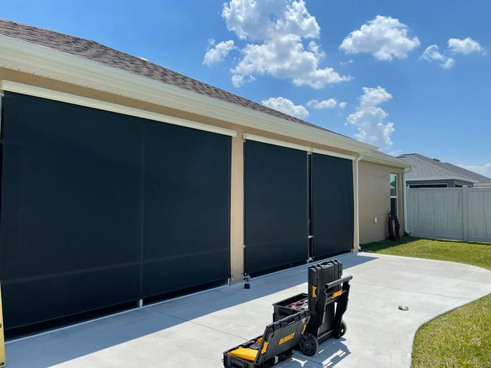 SunSetter’s EasyShades Comfort and Protection with the Touch of a Button — Retractable Awnings