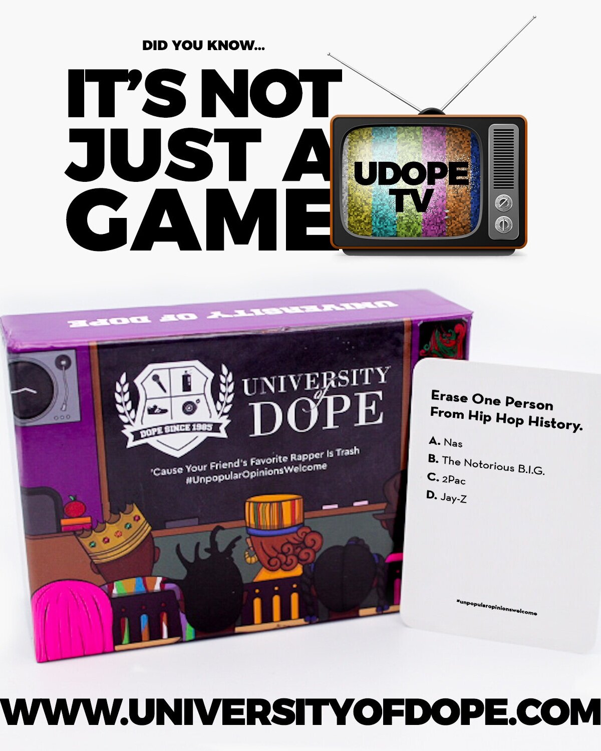 University of Dope is the Only Good Card Game About Rap