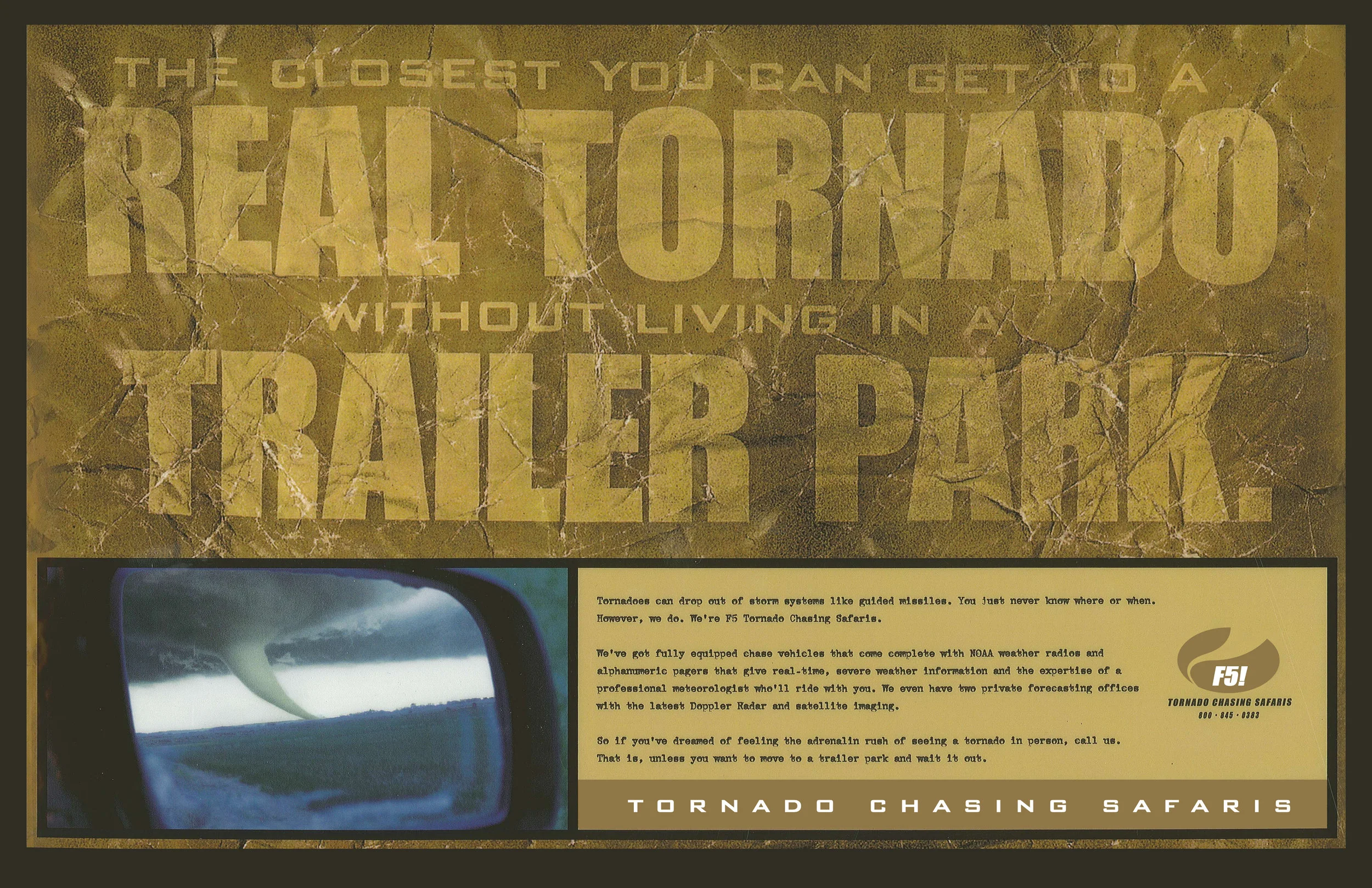 Double Page Magazine Spread for F5 Tornado Chasing Safaris