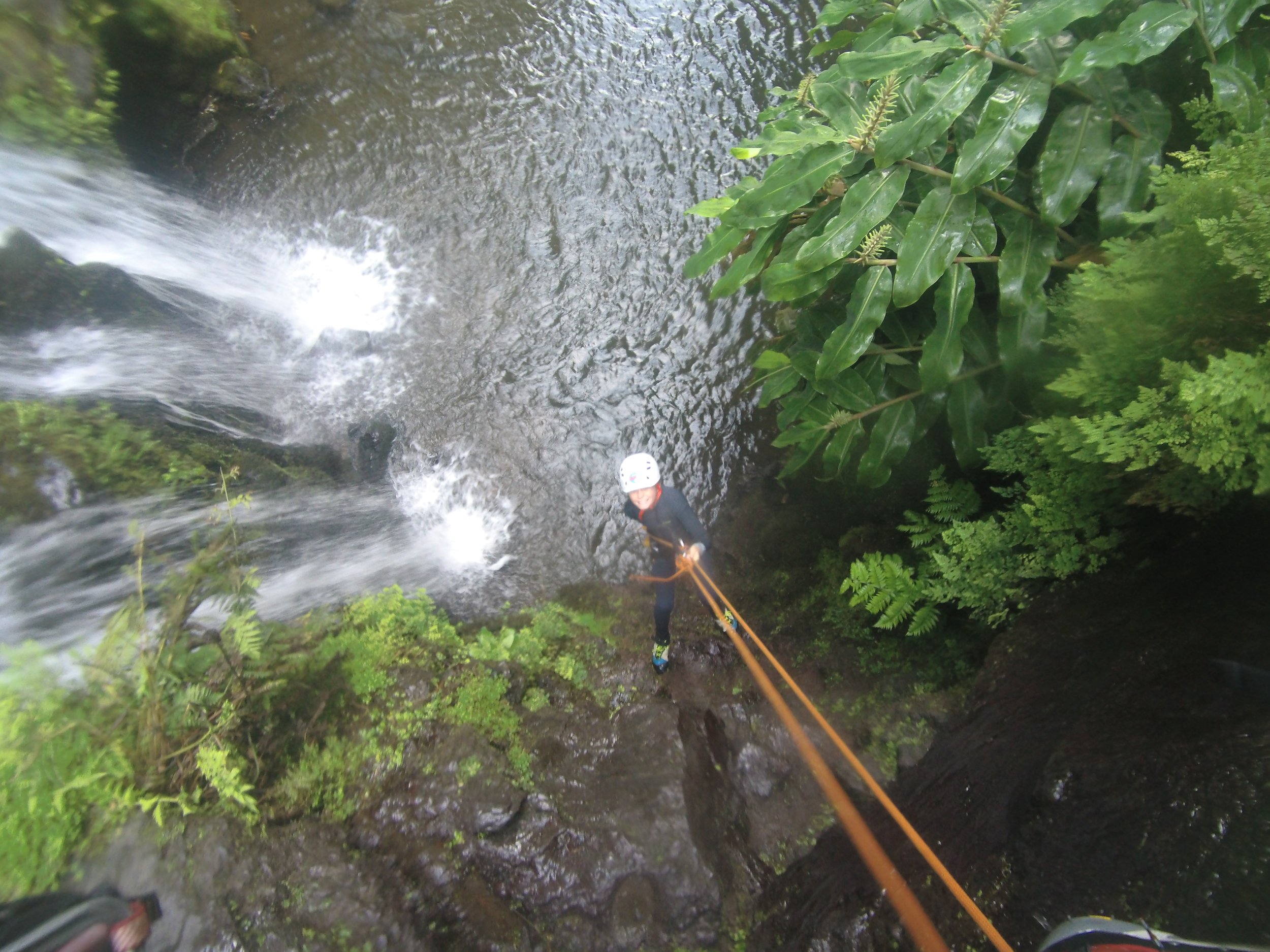 Tor repelling a waterfall drop