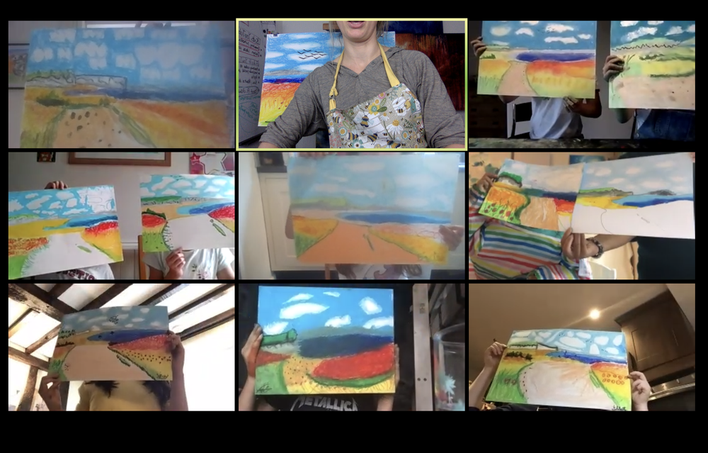 The Massive benefits of doing an Art Class on Zoom! — aurora shine online
