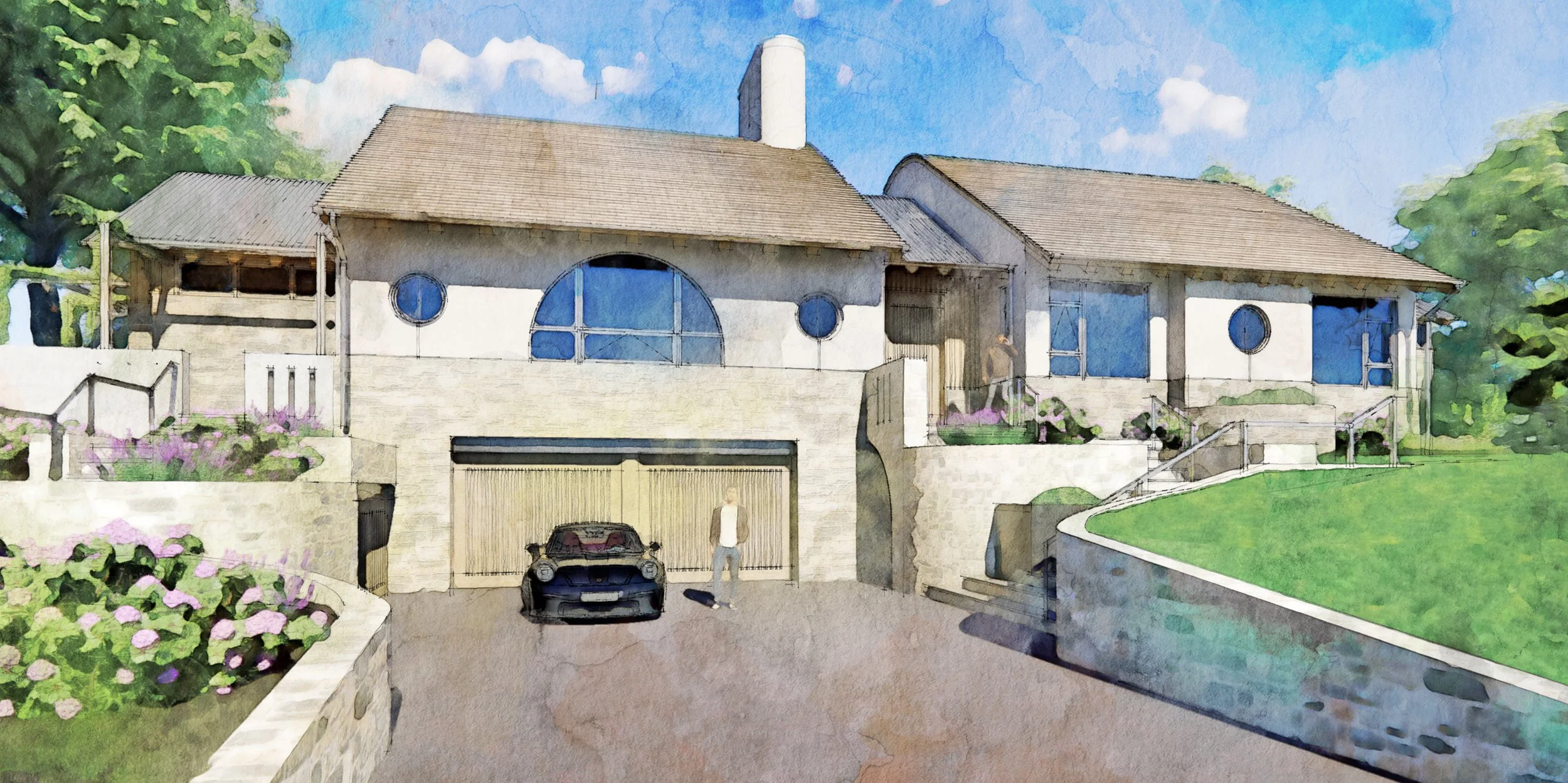  New home collaboration in Summit, NJ : Frank DelleDonne Interiors and SEK Architects   