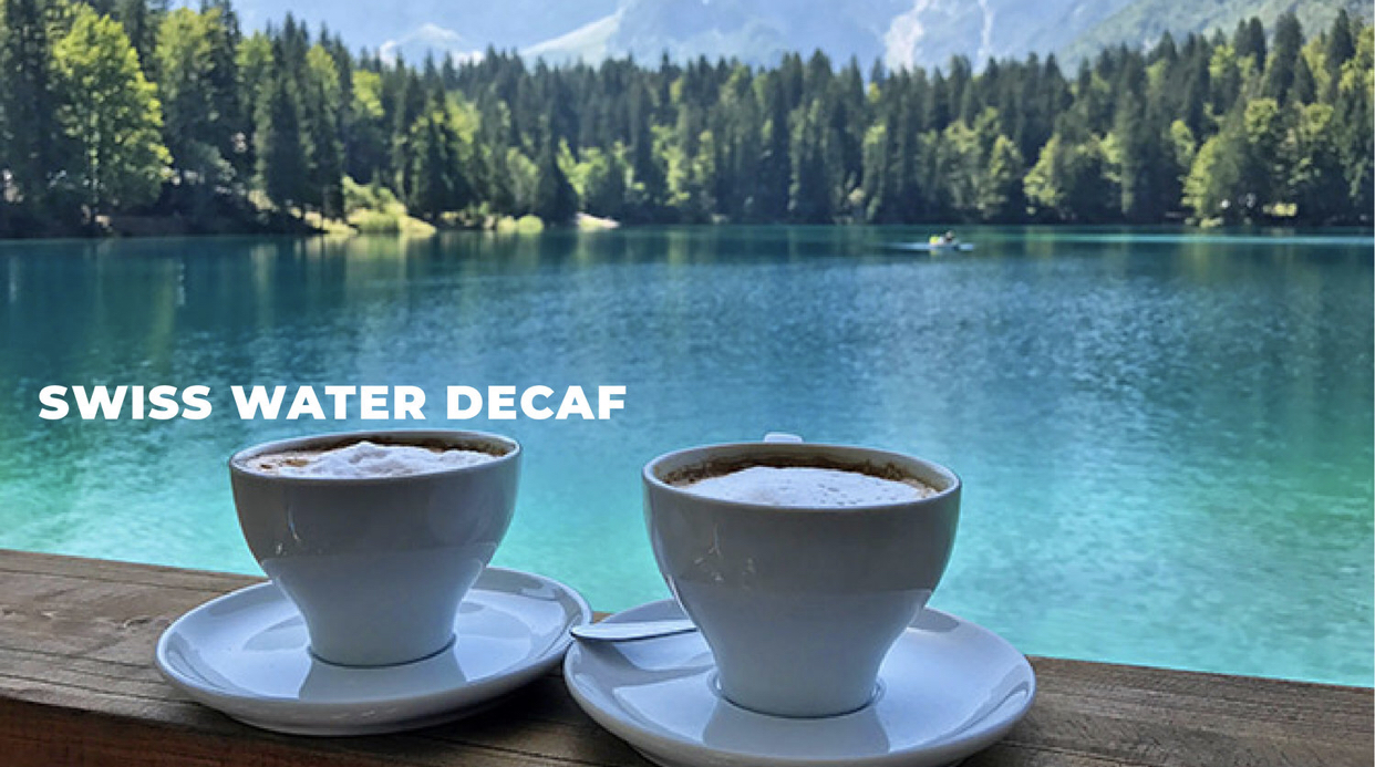 All of our decaf coffees are 100% chemical free as we use the patented Swiss Water Process to decaffeinate our premium Arabica coffee beans. See how it’s done HERE