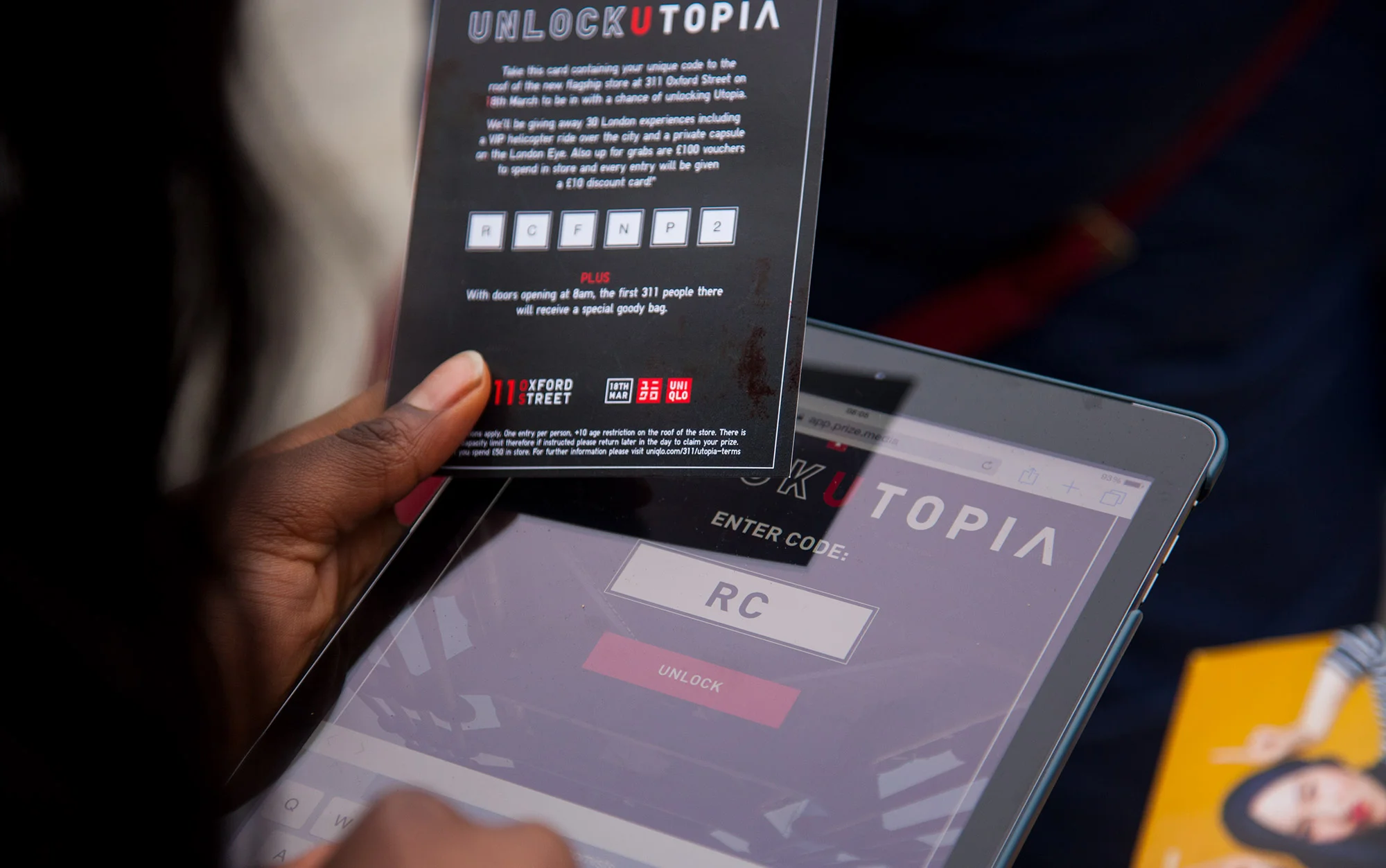    6,000 codes requested, 2,400 of those redeemed their codes in store on launch day 