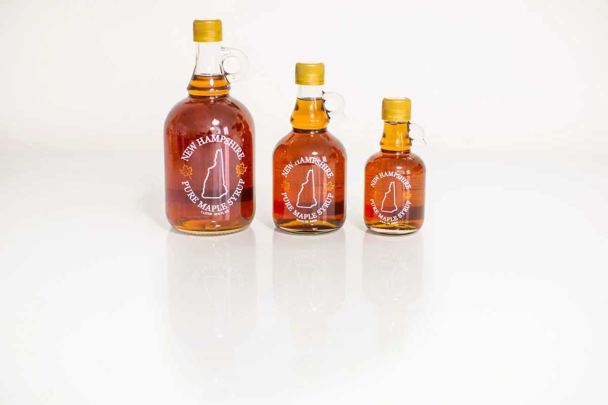 Maple Syrup in Glass Jugs