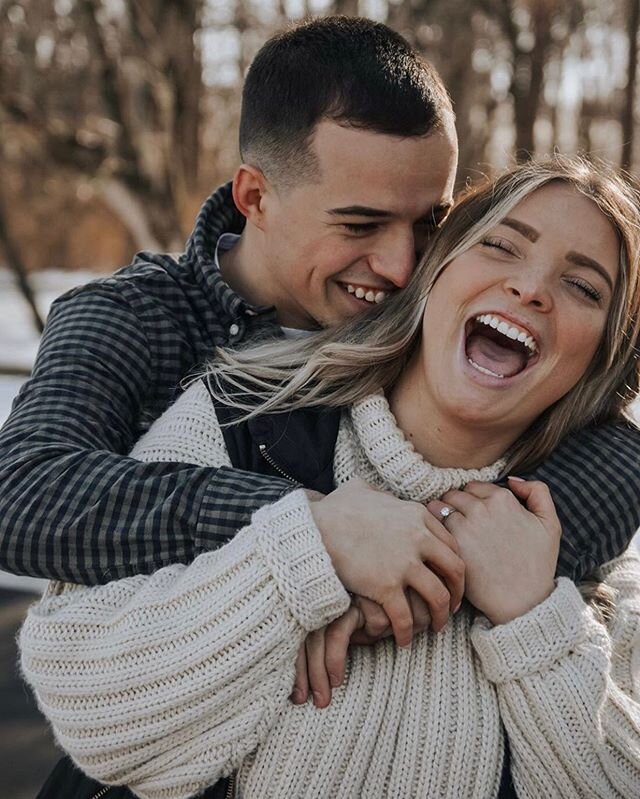 When you realize you get to spend forever with your best friend... ☺️
.
We can&rsquo;t wait for Lucy and Chandler&rsquo;s big day at Cliffside Acres!
.
Photography: @exposure_tatethomas