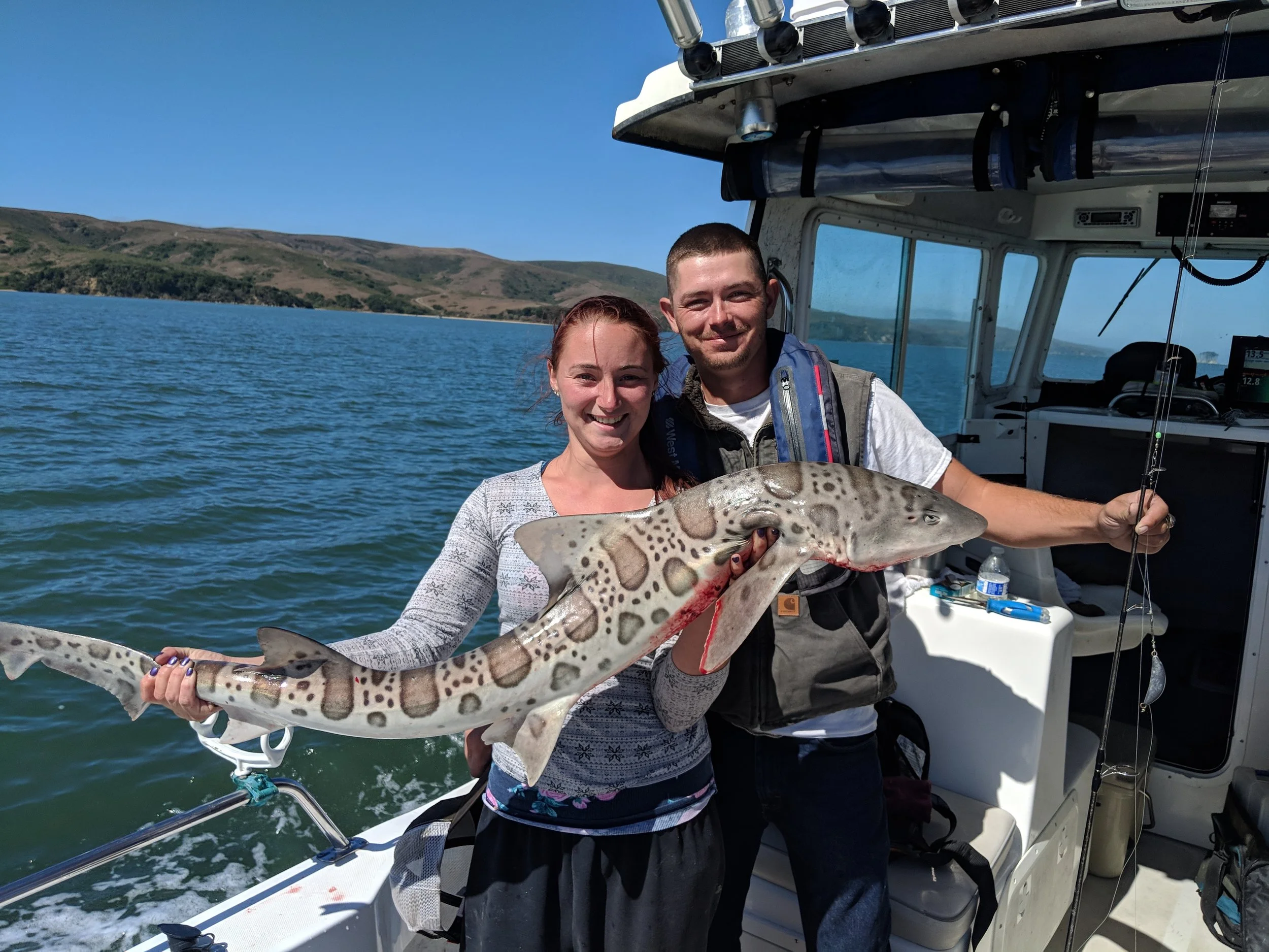 09/23 After catching limits of salmon in the morning we fishing Tomales Bay for halibut and leopard sharks.