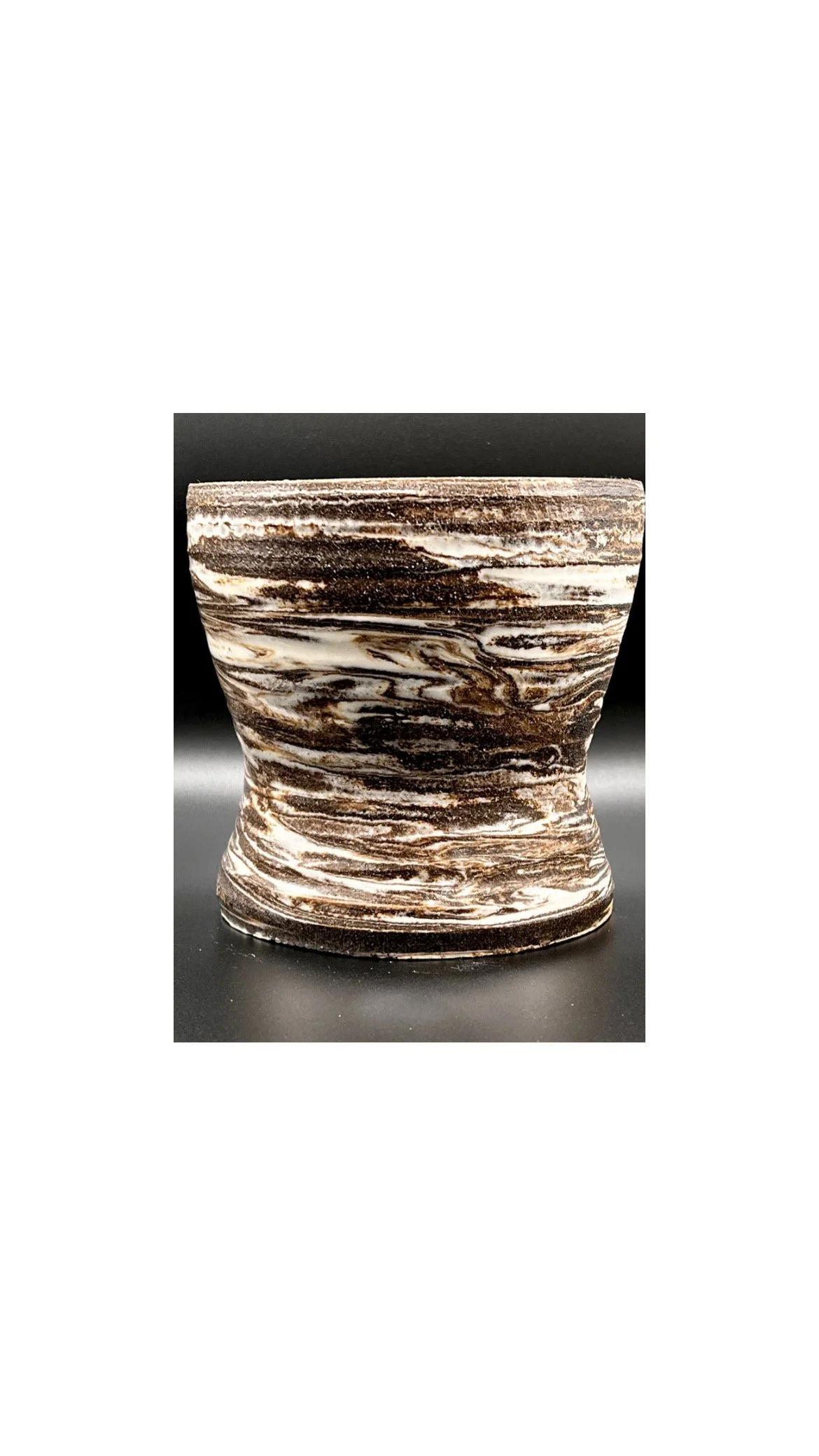 Marbled Oreo Vase