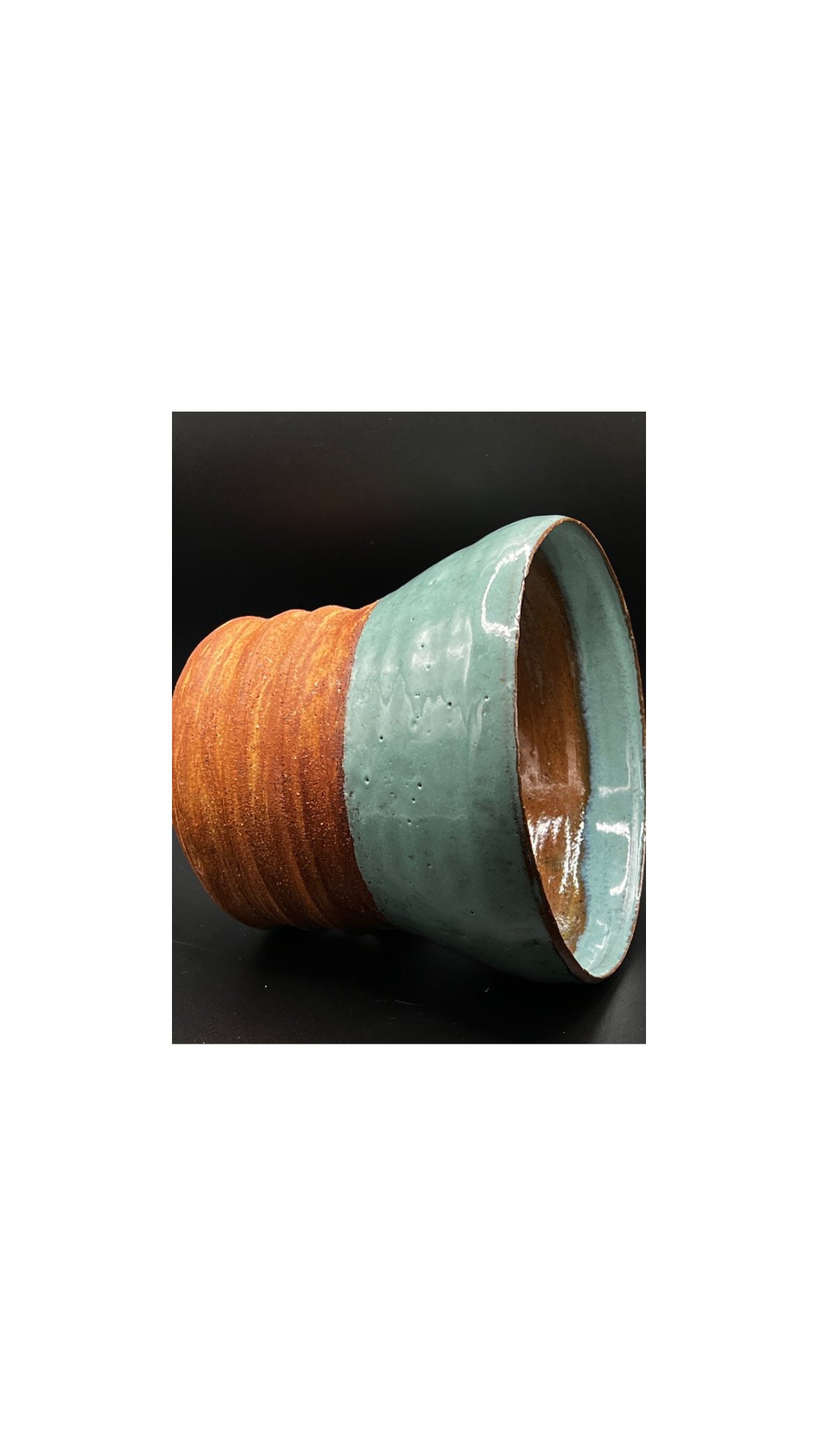 Small, wide mouth vase