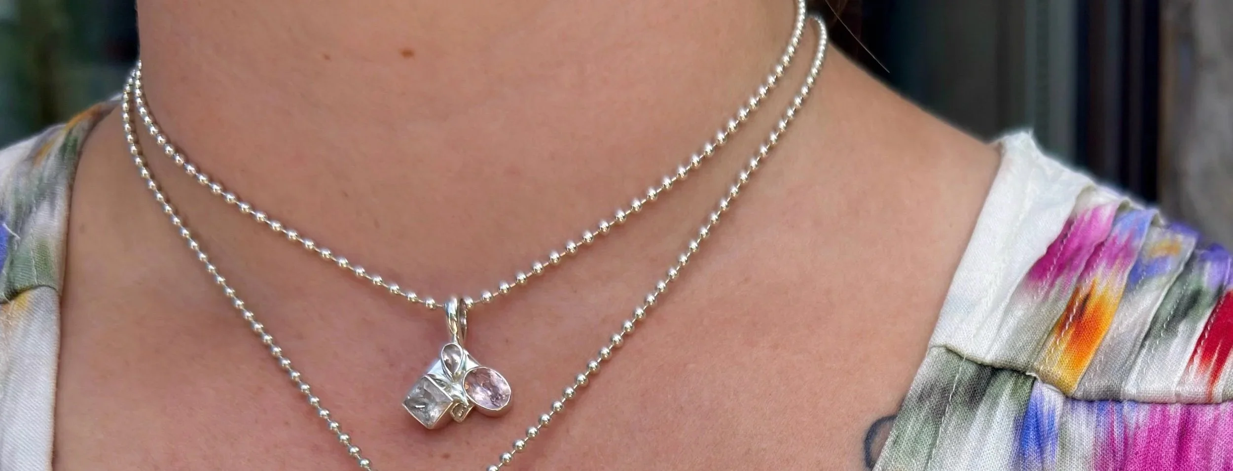 N58 Pink Morganite Necklace
