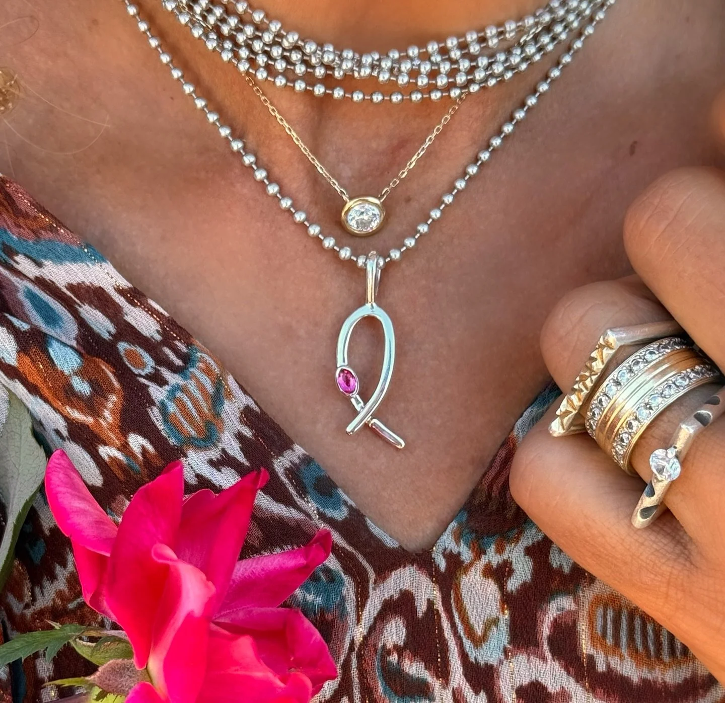 2025 Breast Cancer Awareness Pendant 💝 Available to order in store &amp; online LILLYBARRACK.com

20% of the proceeds go to @pinkwarriorhouse 💗