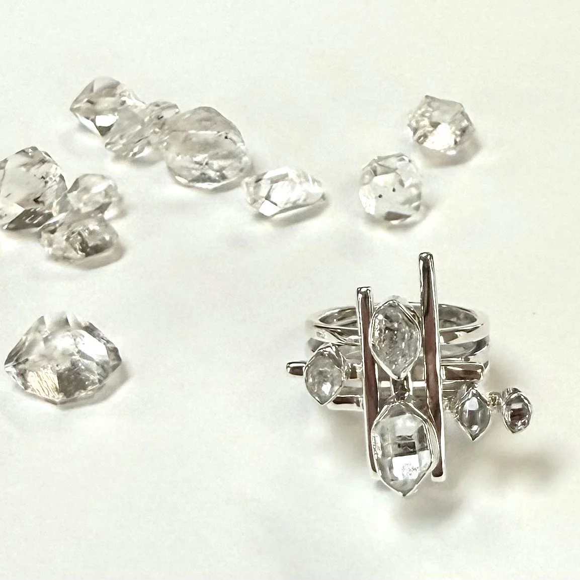 One of a kind Herkimer Diamond Ring just for Balloon Fiesta! DM for info