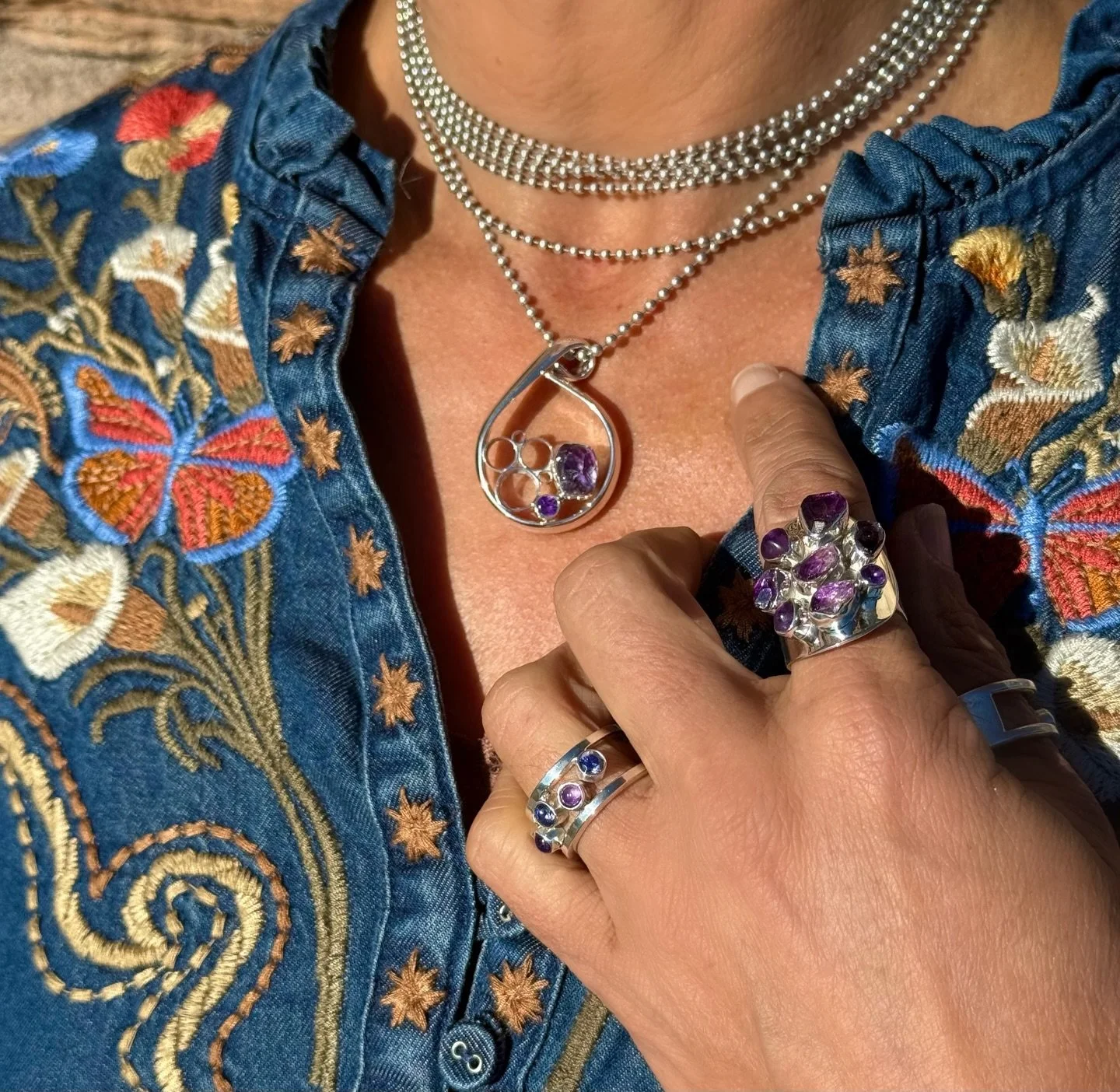 One-of-a-kind, just like you 💜 Handmade amethyst pieces no one else can copy!