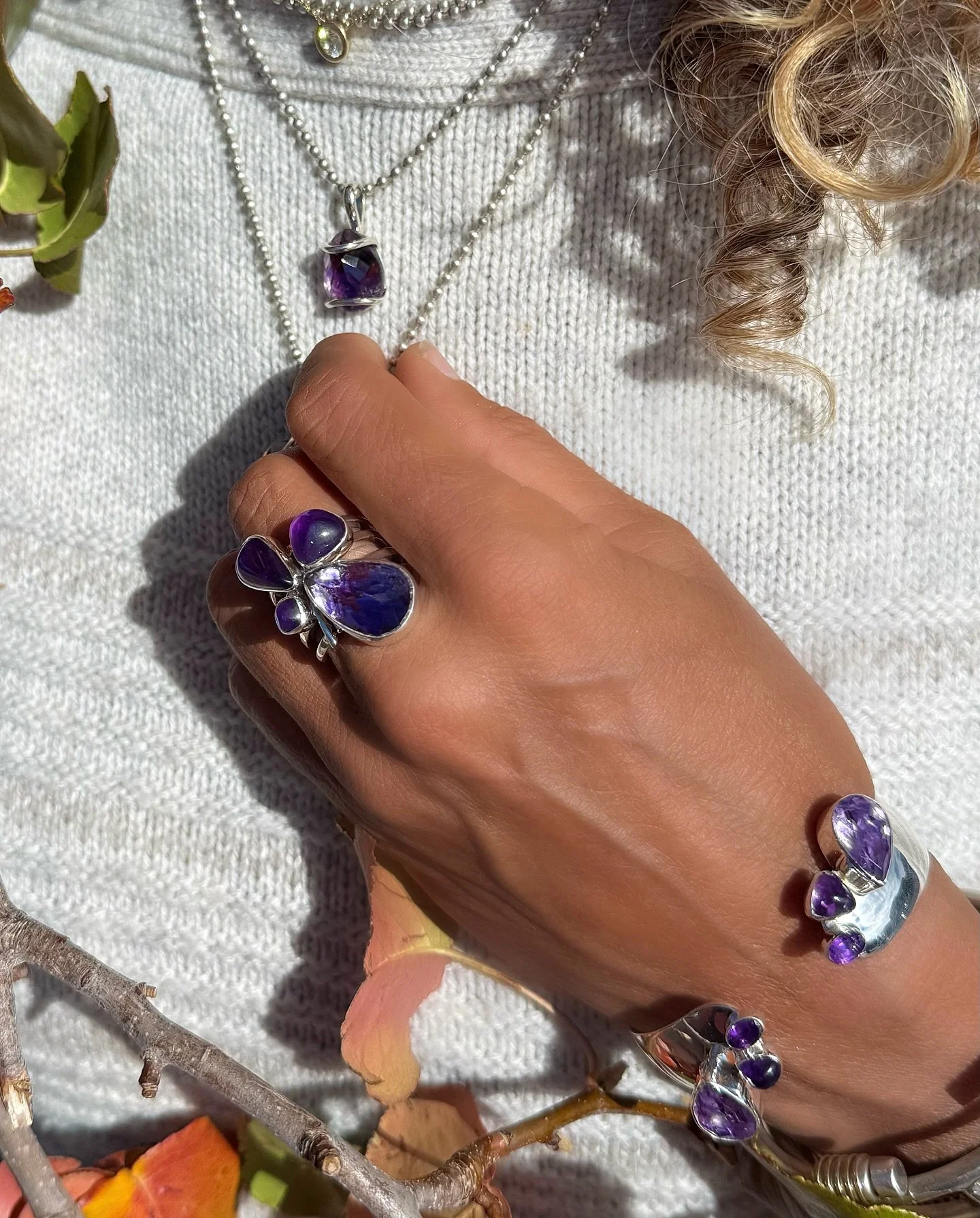 Deep amethyst stones that are guaranteed to turn heads. What&rsquo;s your favorite jewelry collection from Lilly?