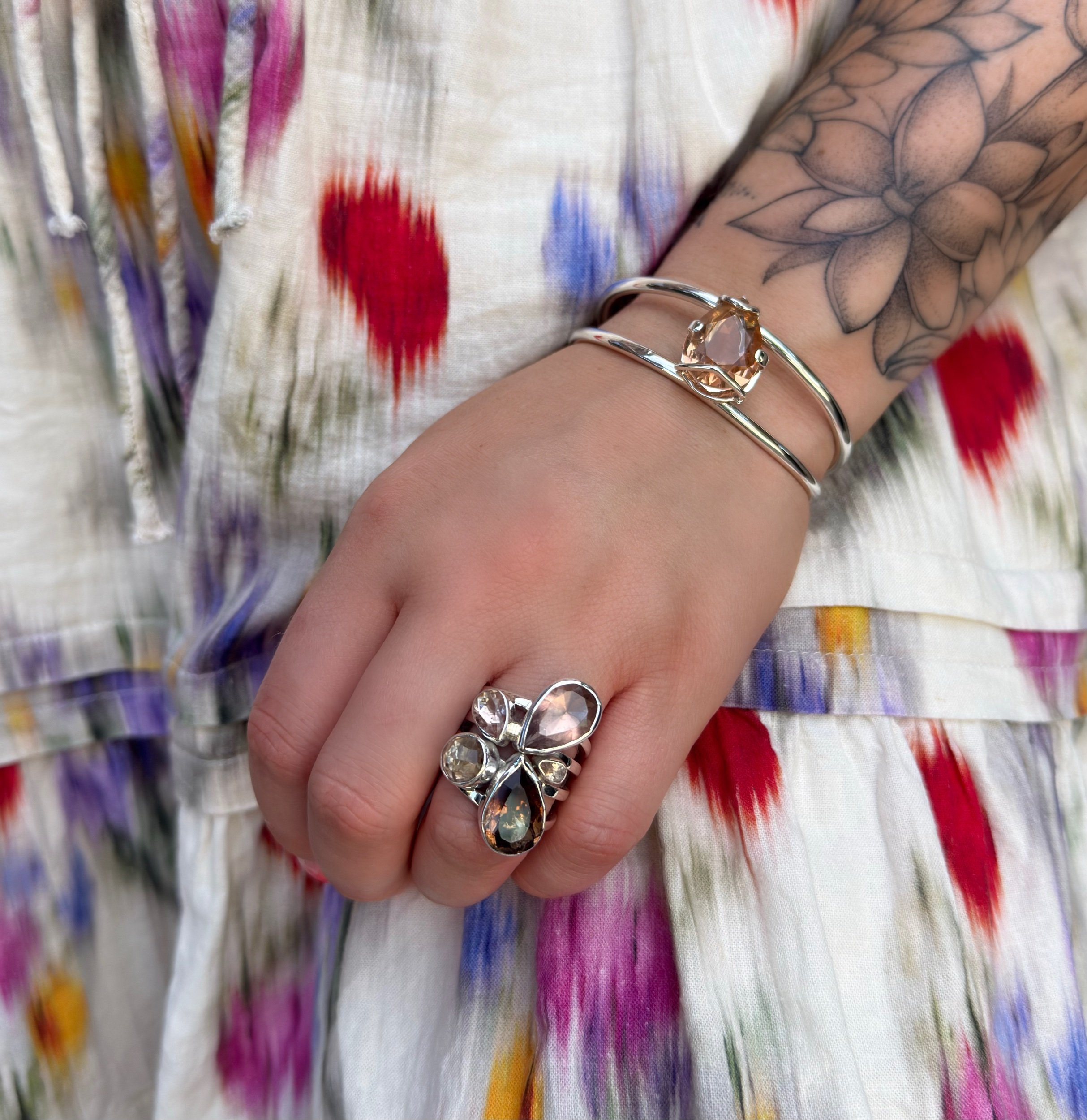 R8 Statement Morganite Ring