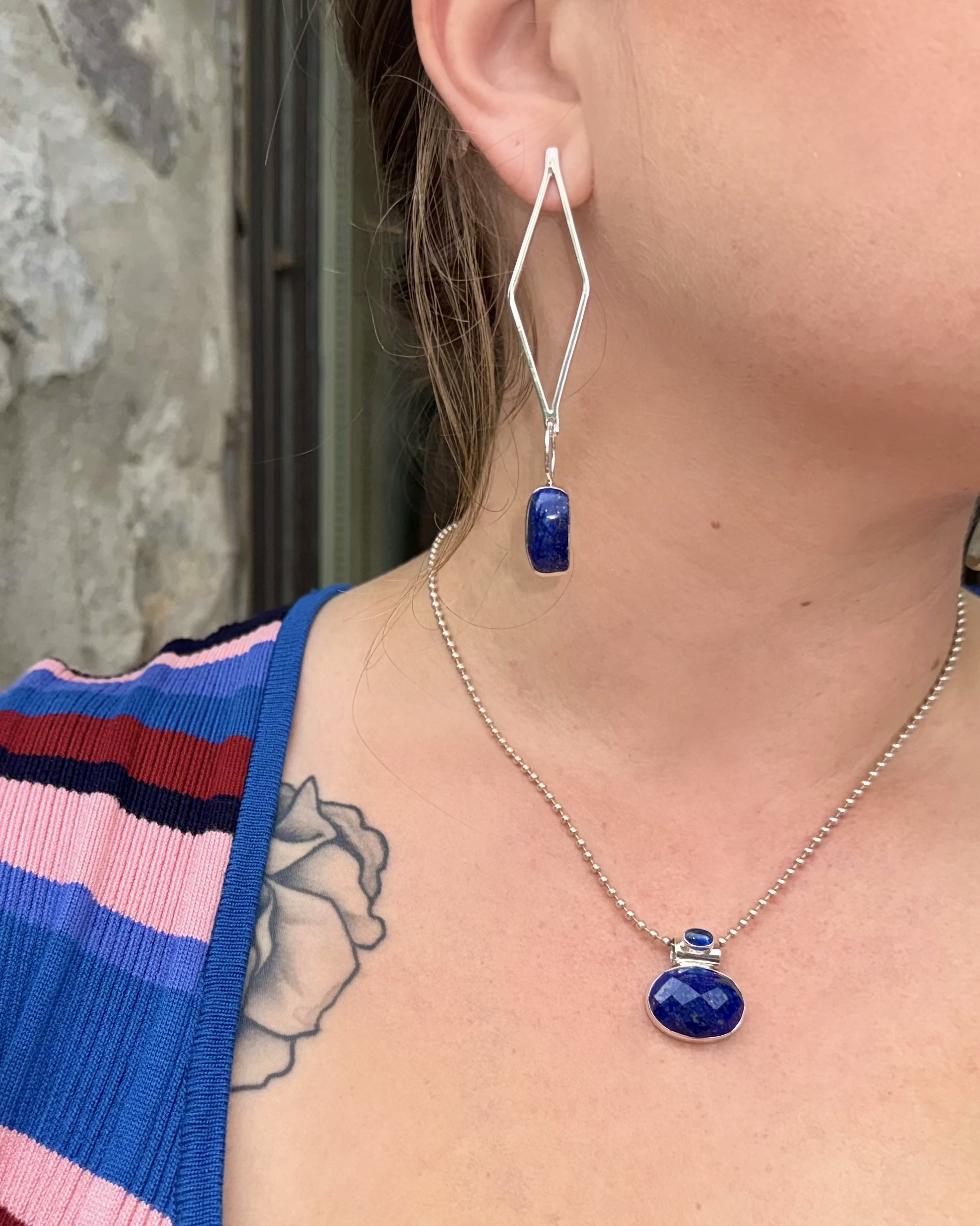 N47 Lapis & Kyanite Necklace