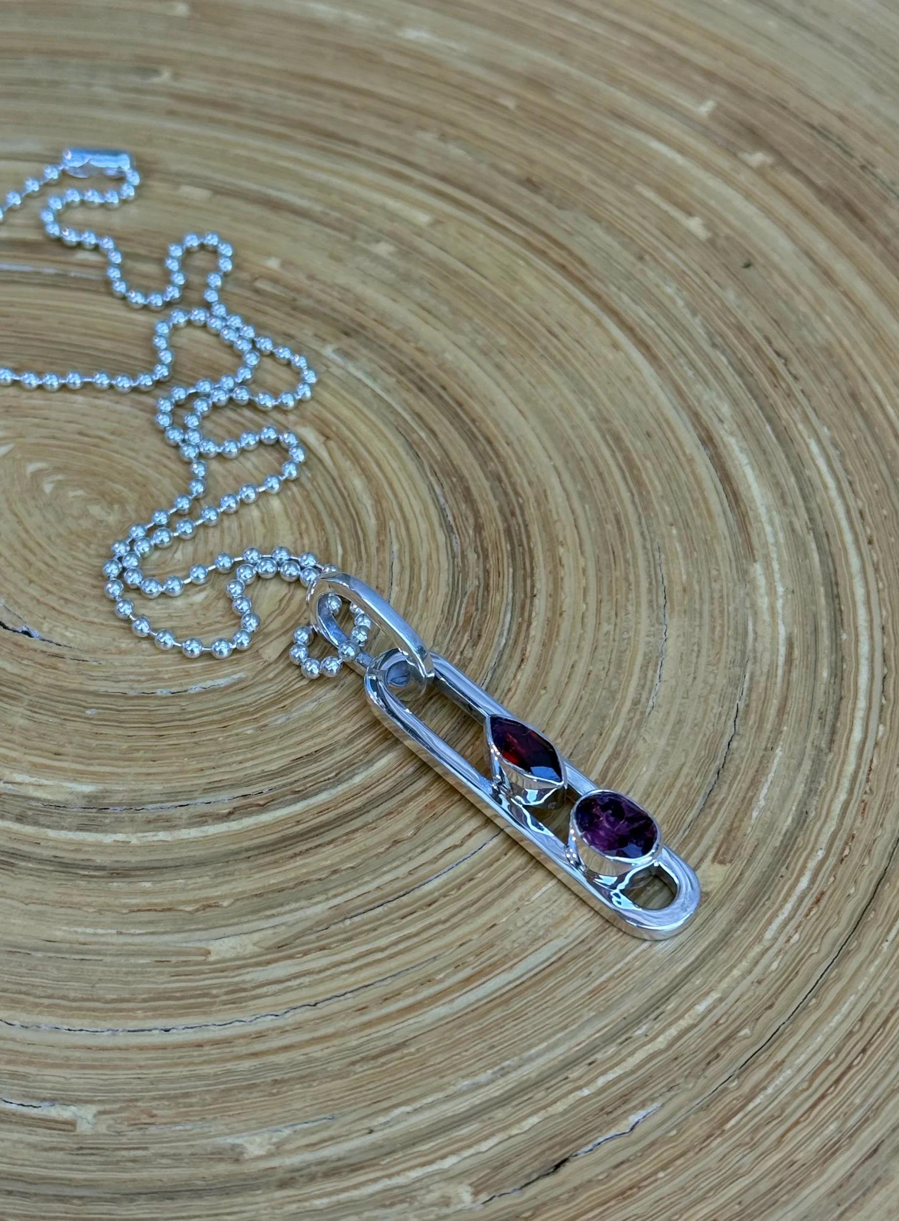 N38 Wine Morganite Necklace