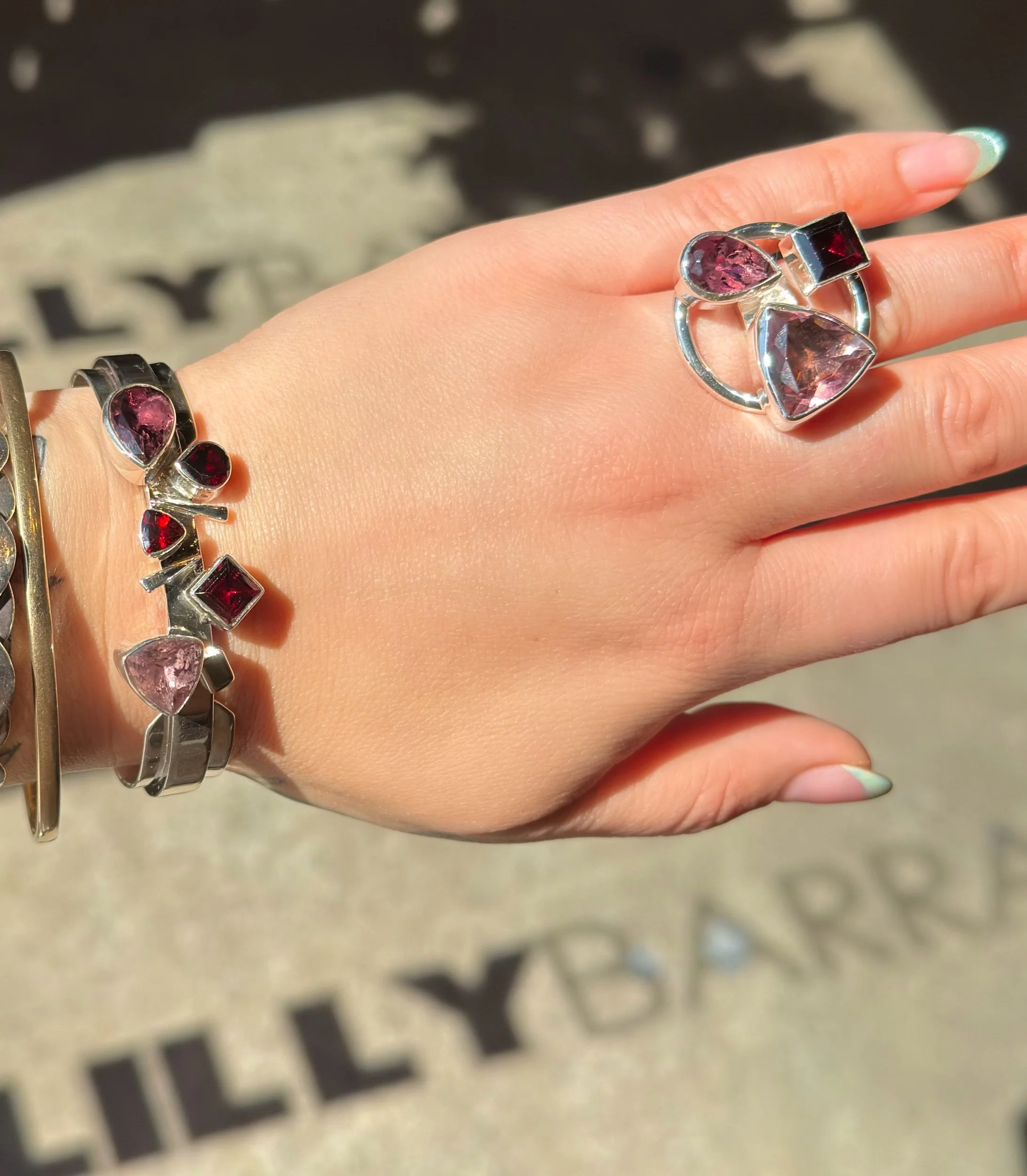 R164 Wine Morganite Statement Ring