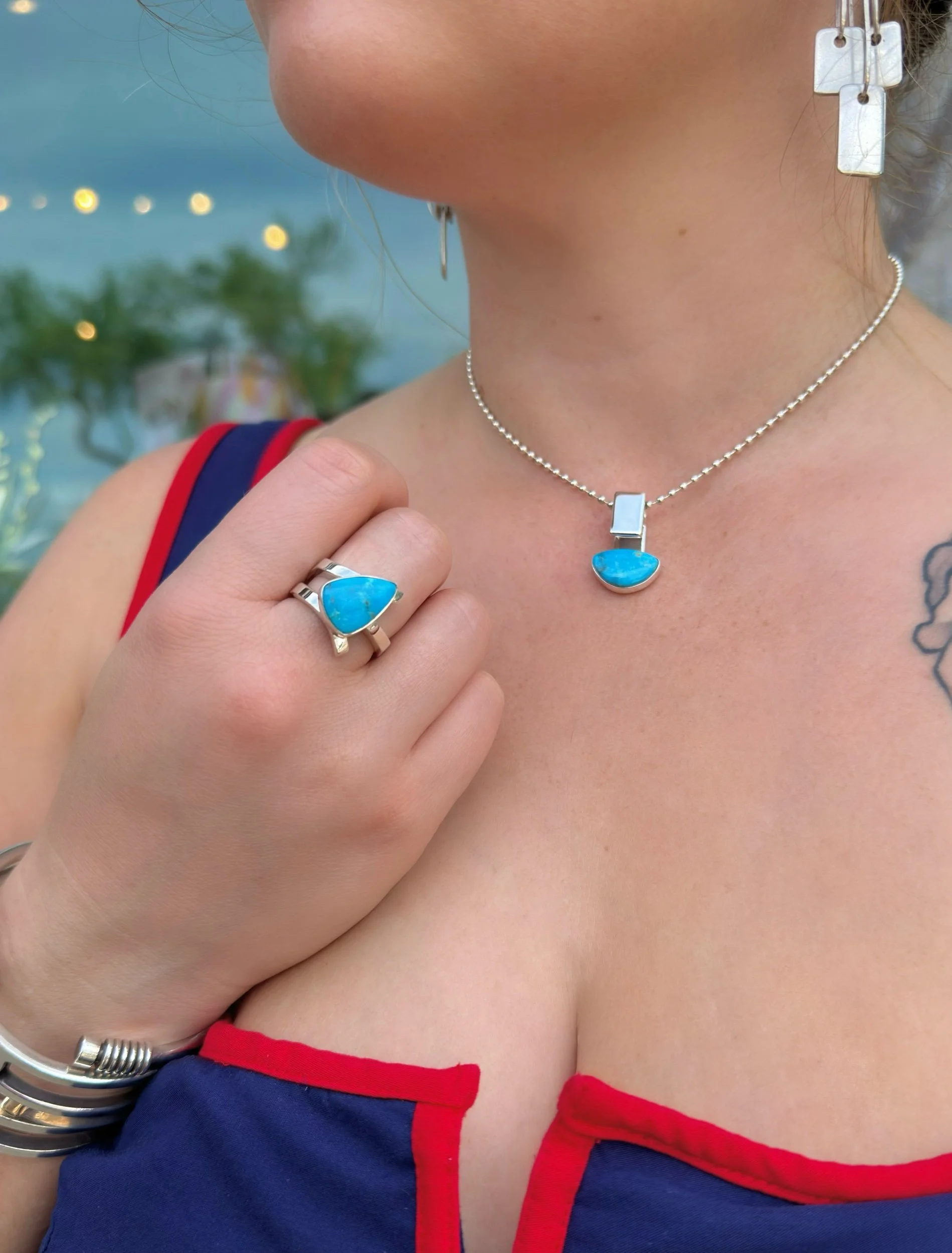 N6 Sleeping Beauty Turquoise Necklace