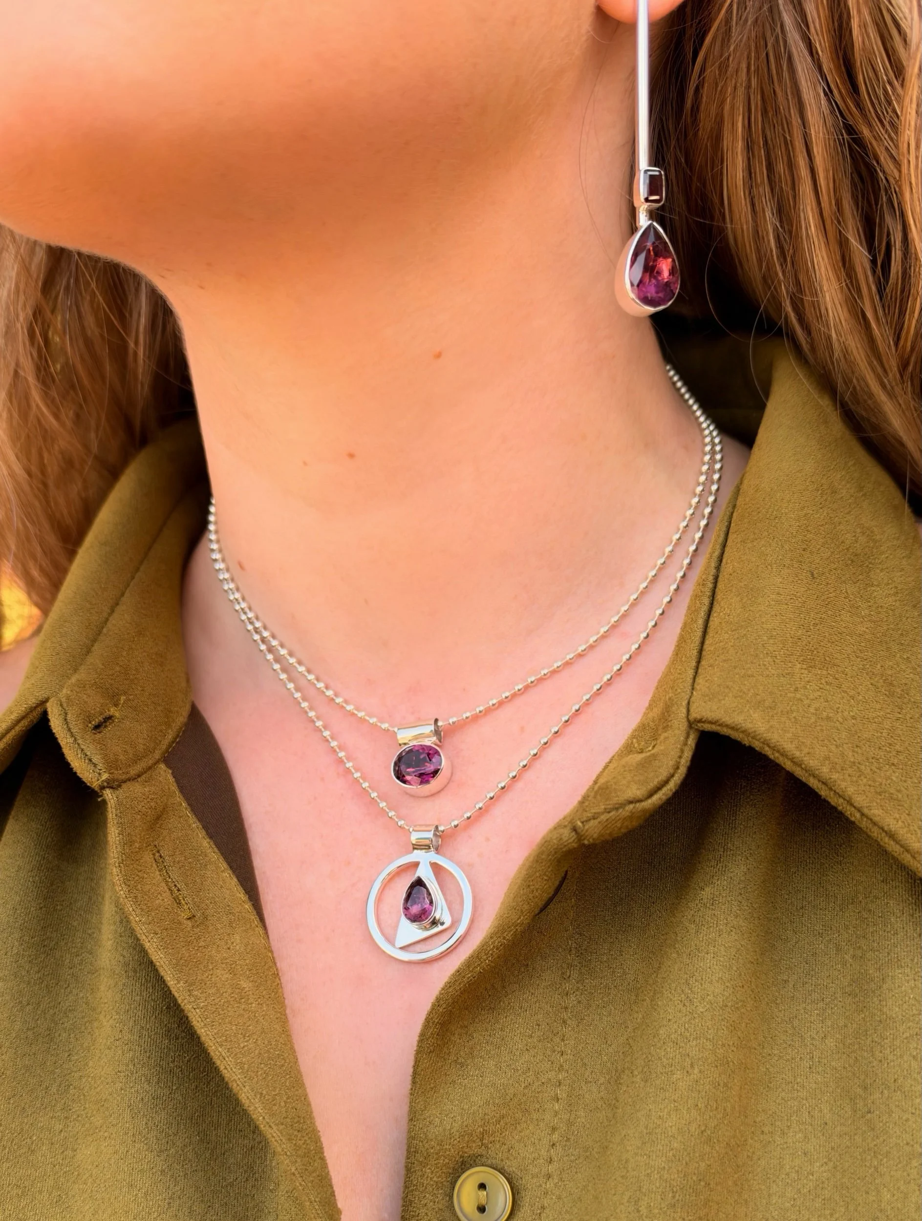 N47 Wine Morganite Necklace