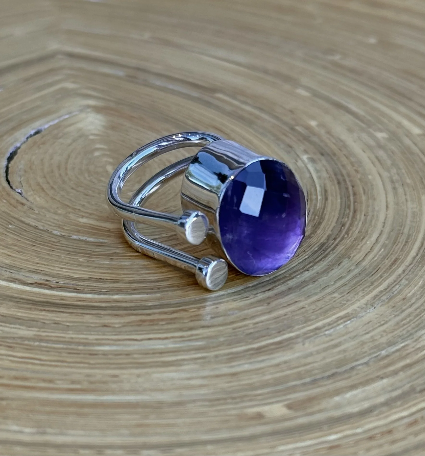 R121 Statement Amethyst Ring