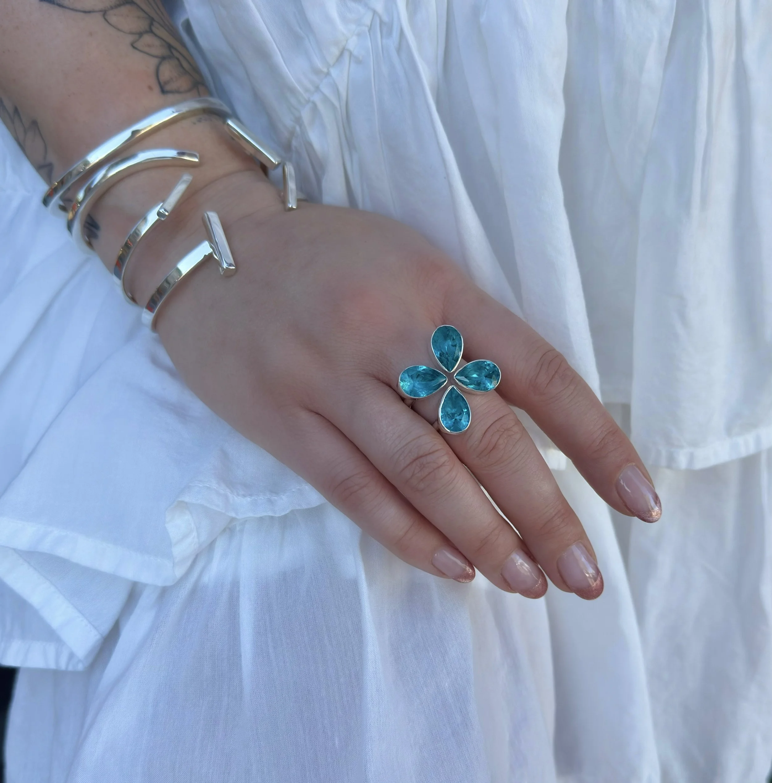 R180 Teal Topaz Ring