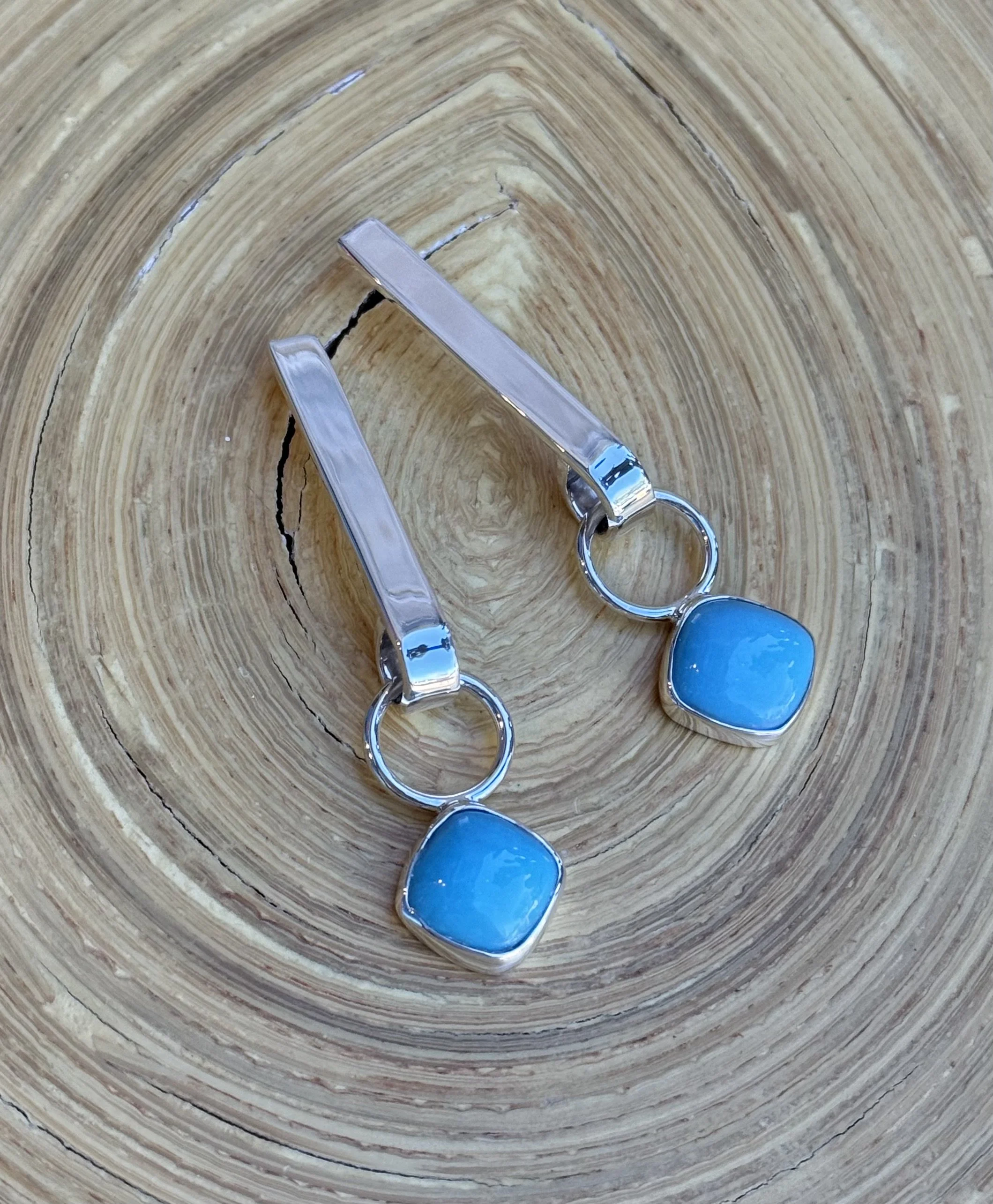 E66 Sleeping Beauty Turquoise Earrings