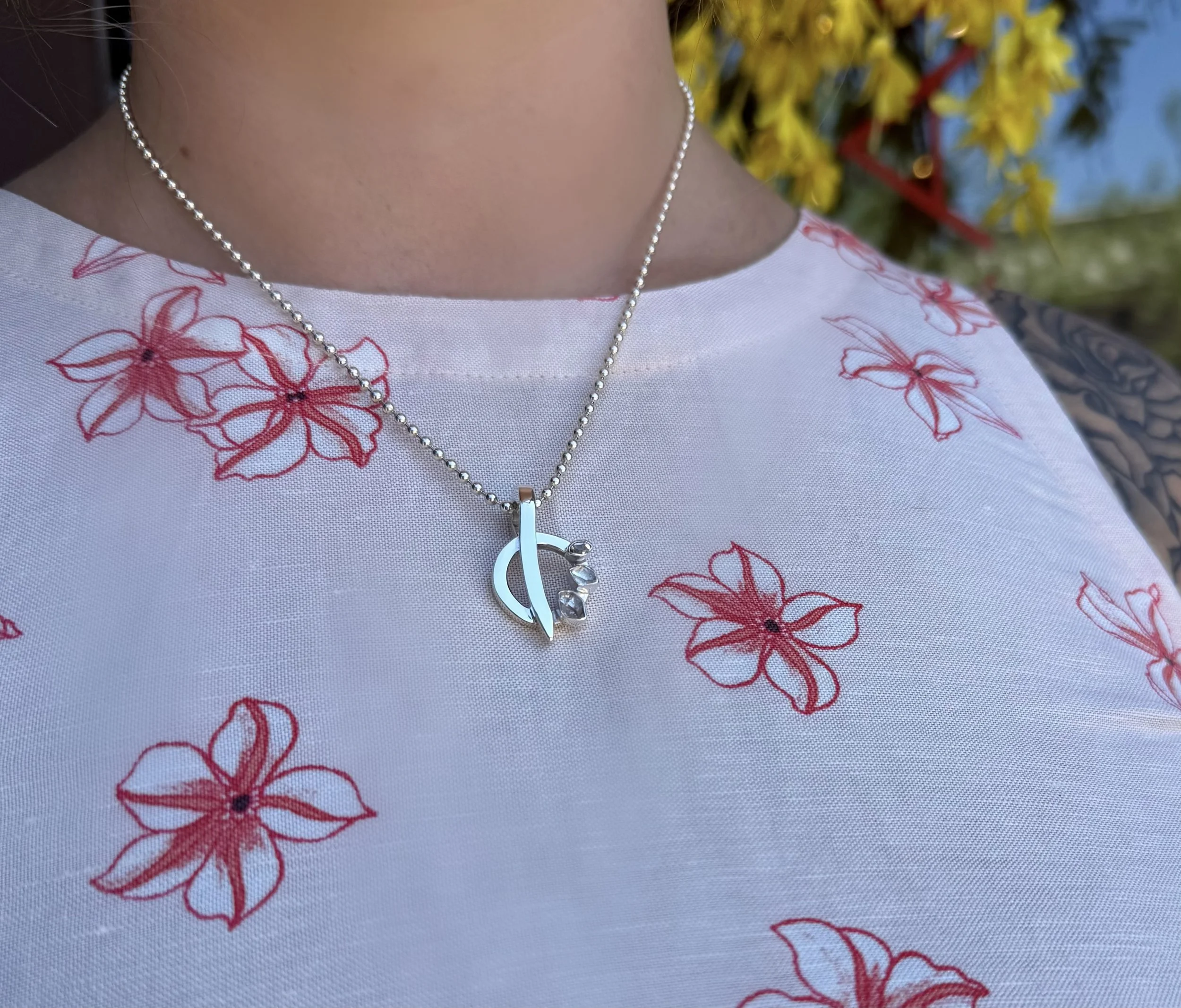Herkimer Diamond Necklace N64