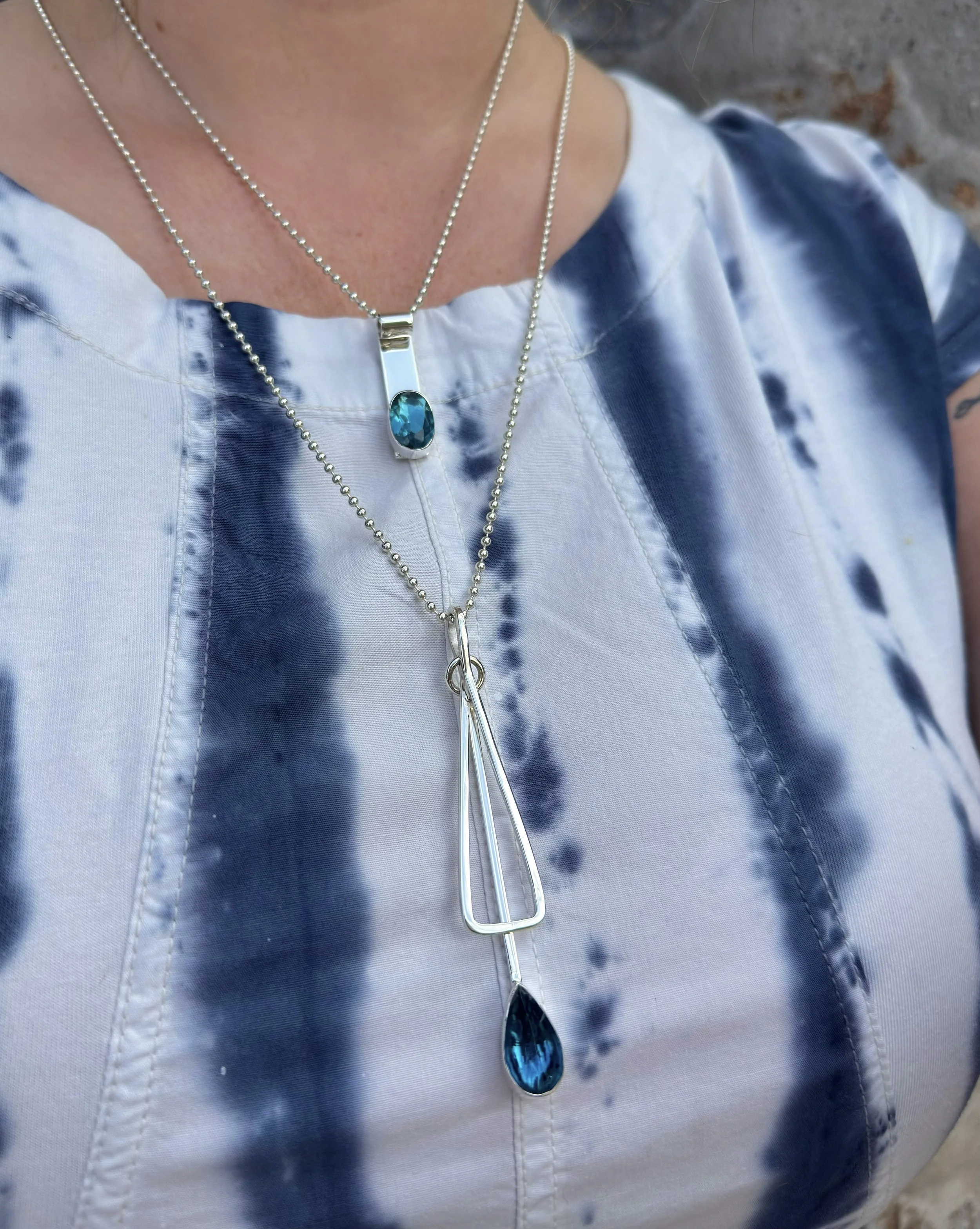 N93 Teal Topaz Necklace