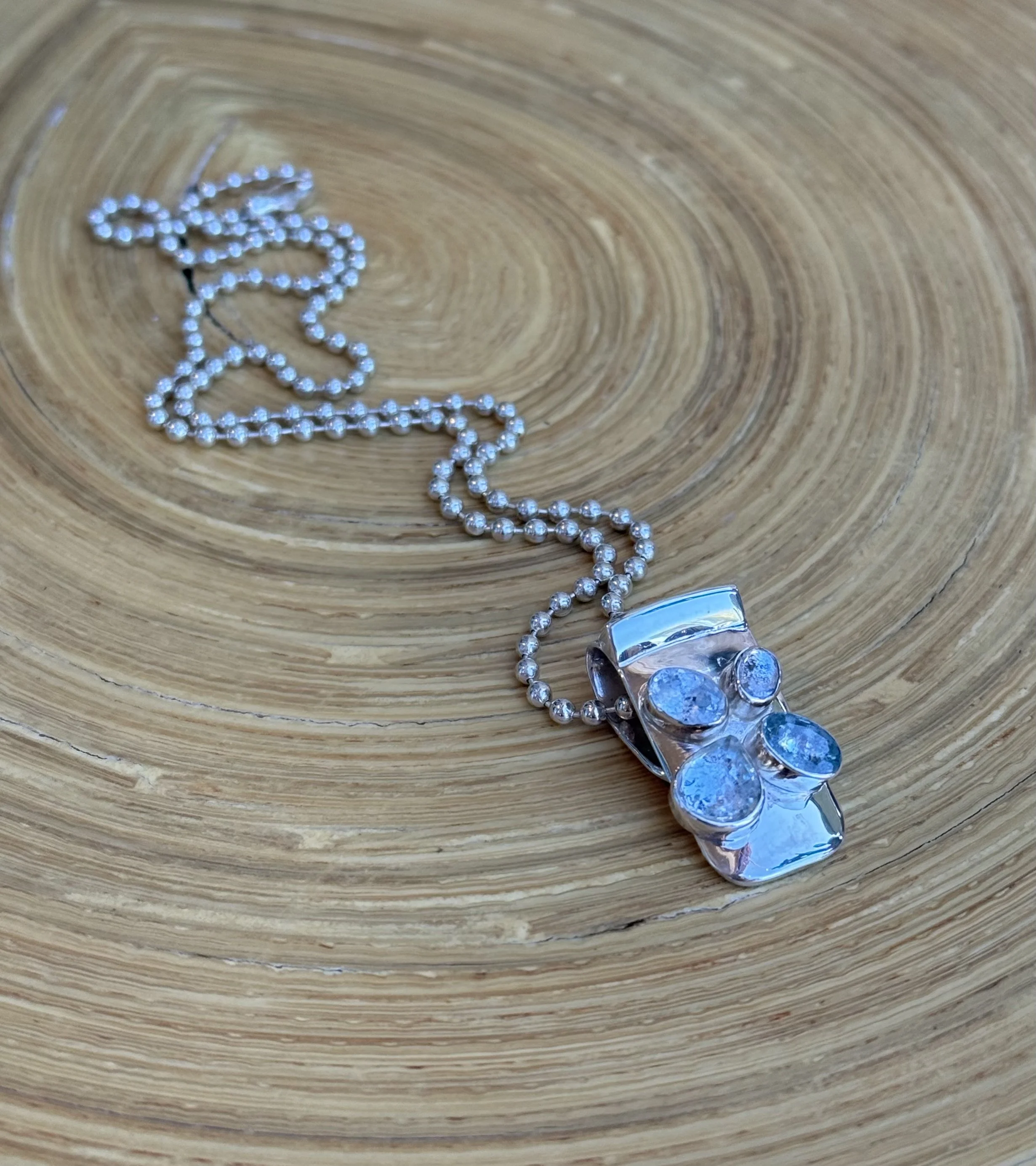 N8 Icy Aquamarine Necklace