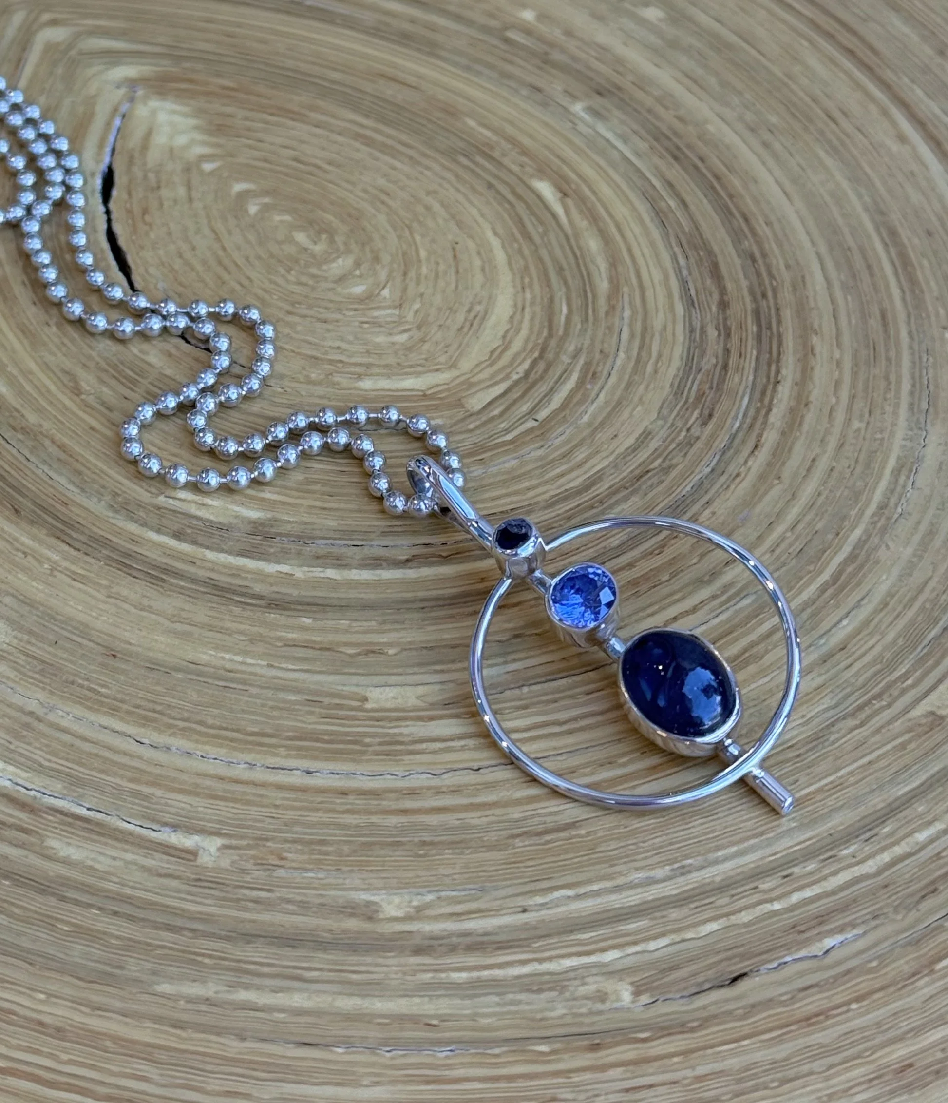 N100 Sapphire & Tanzanite Necklace