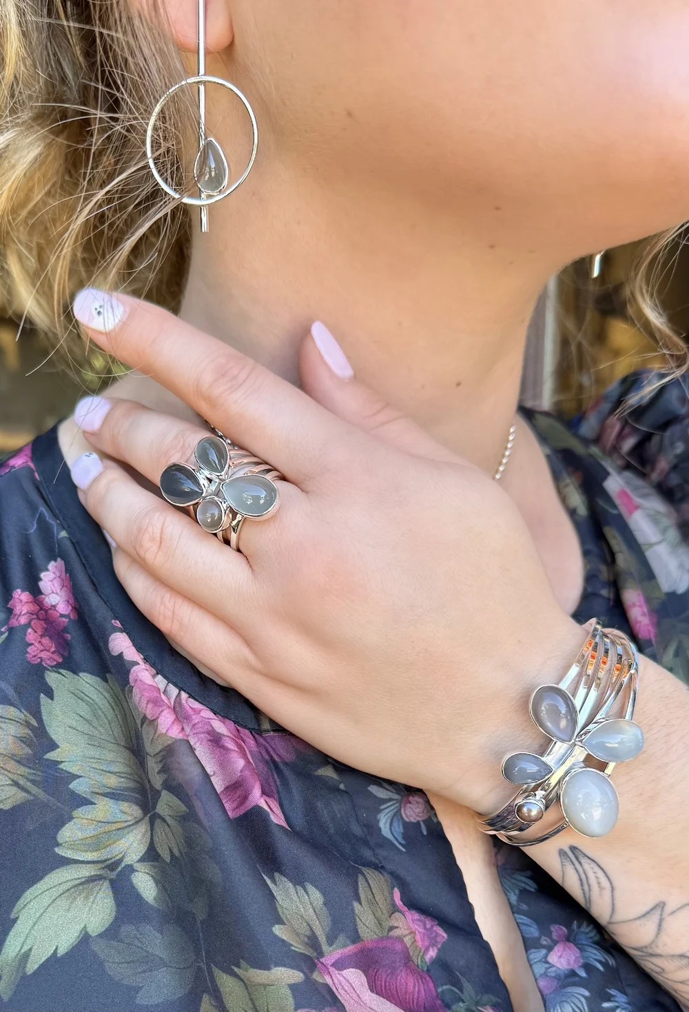 B51 Natural Moonstone Bracelet — Lilly Barrack Seasoned artist