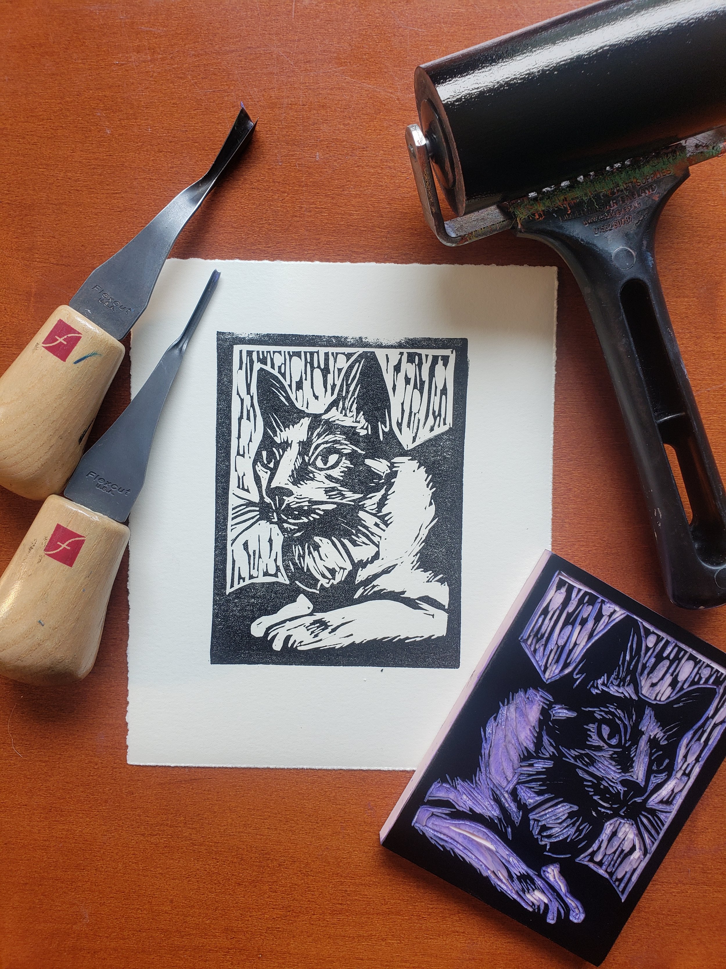 Pet Portrait Printmaking - Workshop