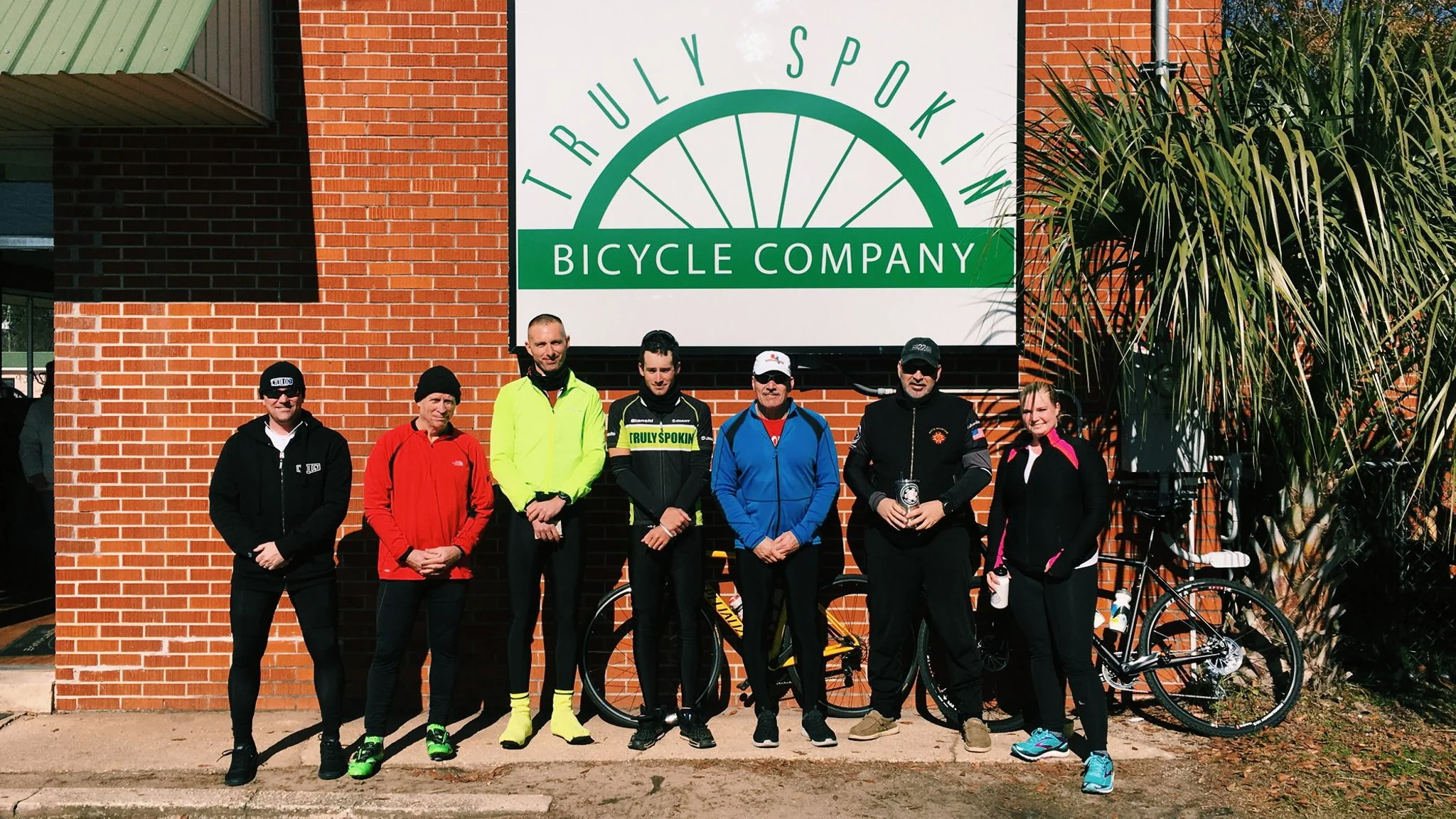Post-ride group shot of our fastest finishers and the first class of official Hard Scrabblers.