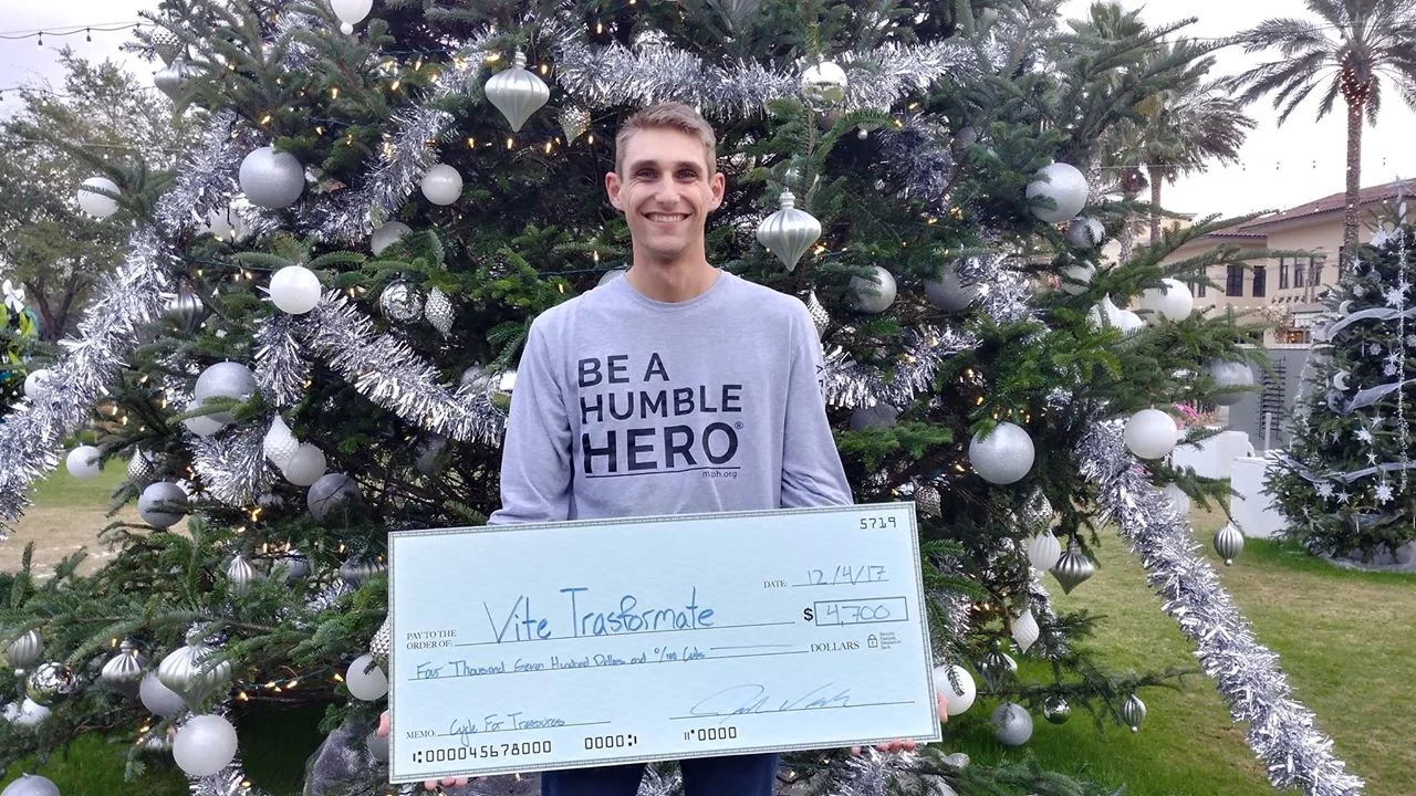 As part of the first Fit For Hope campaign ever, Jake raised $4,700 to help open an emergency women's shelter.