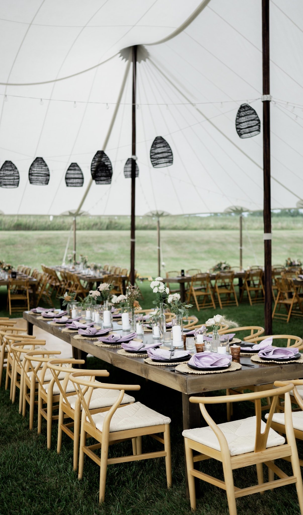 amanda + rich | tent wedding