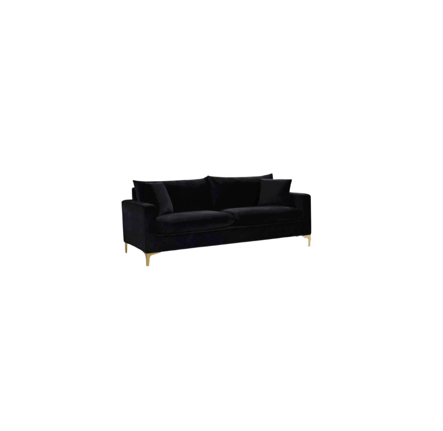 Betty | black velvet sofa