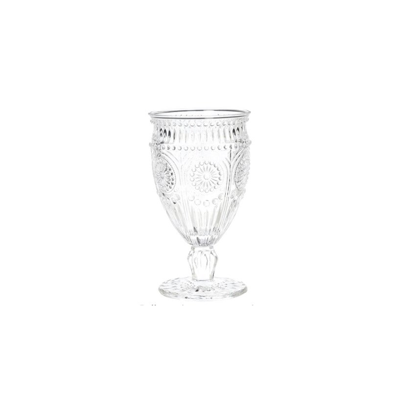 clear vintage goblet