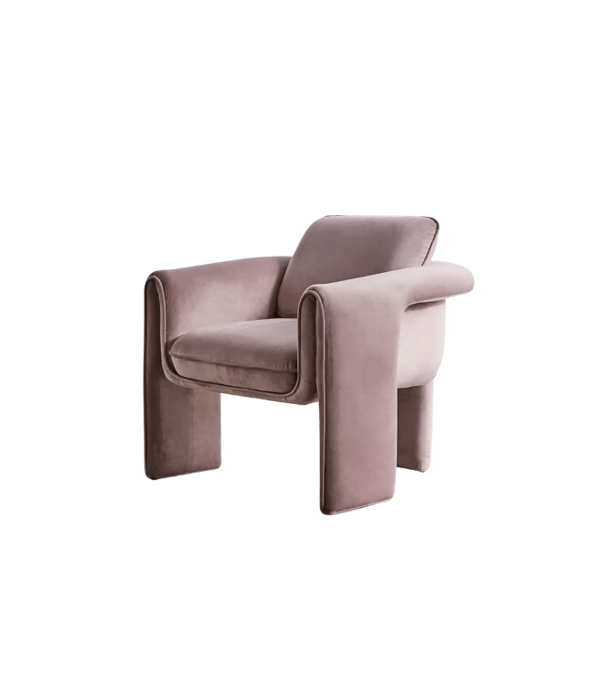 maddy | purple velvet chair 