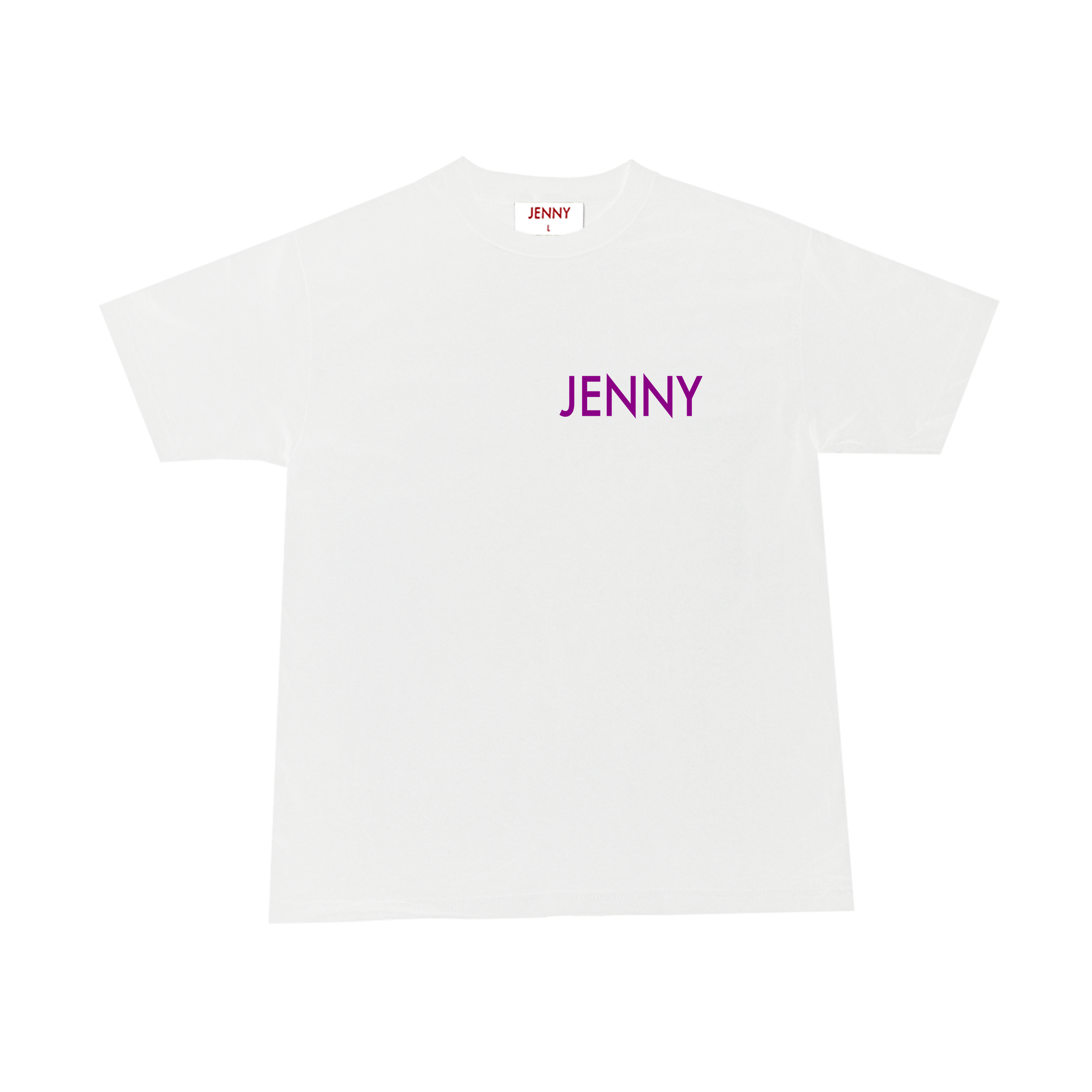 Classic Snek T - White-Purple - Front.png