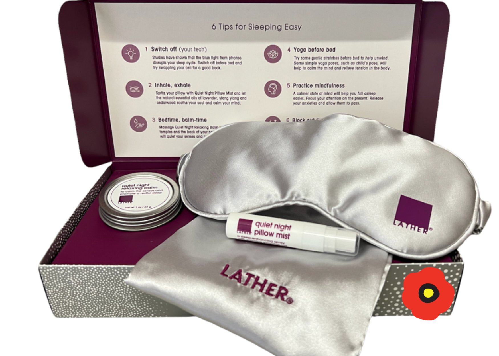 Lavender Turndown Kit available to purchase at our guesthouse in Georgetown - The Poppy Georgetown Guesthouse and Gardens in Washington DC