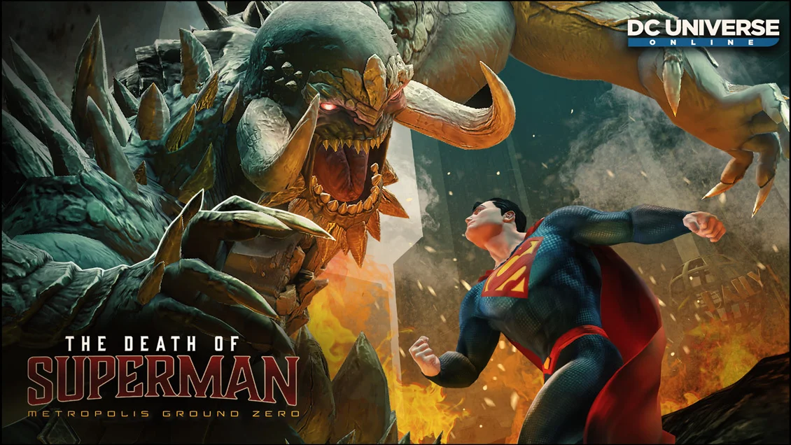 The Death of Superman Content Release Key Art